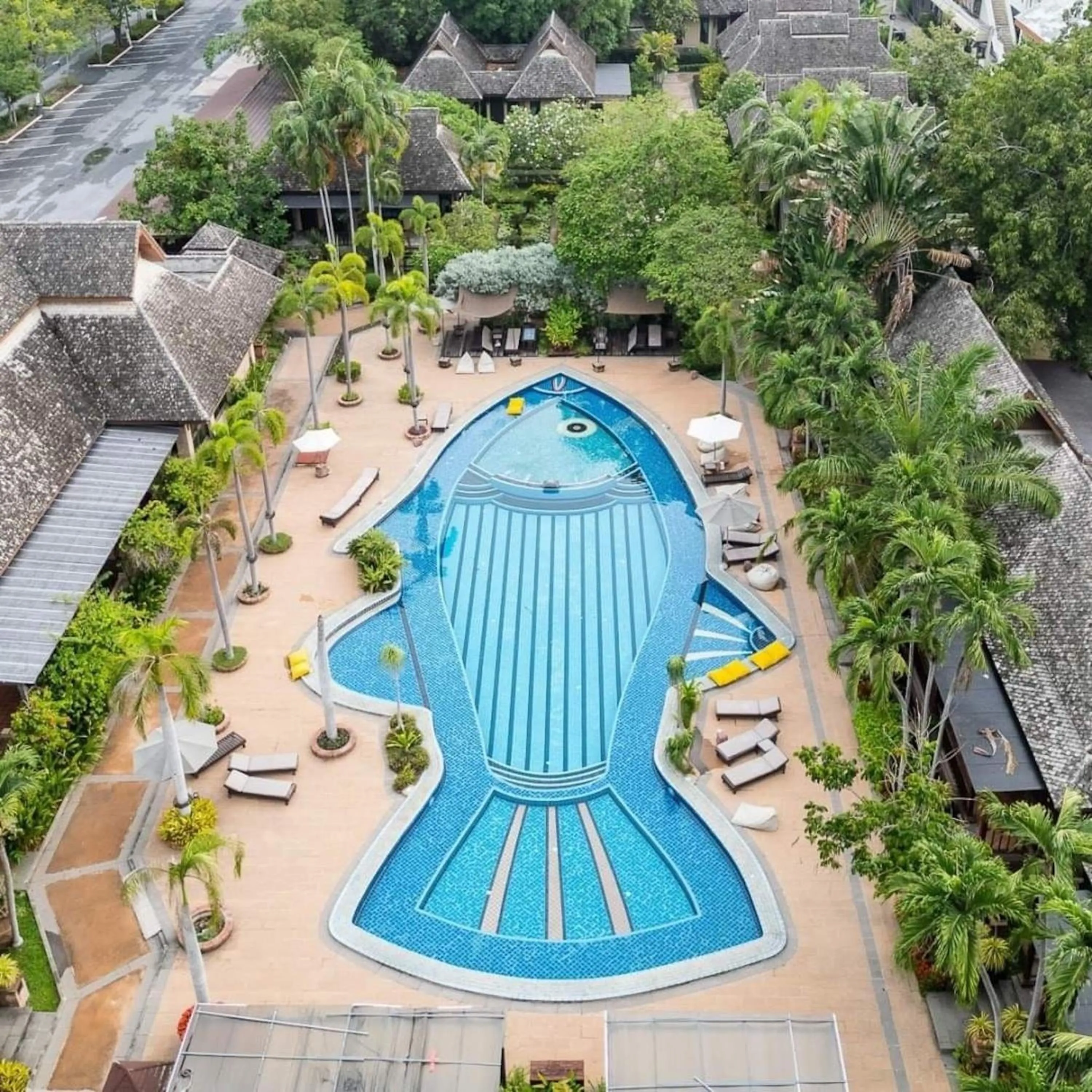 Bird's eye view in Botany Beach Resort Pattaya