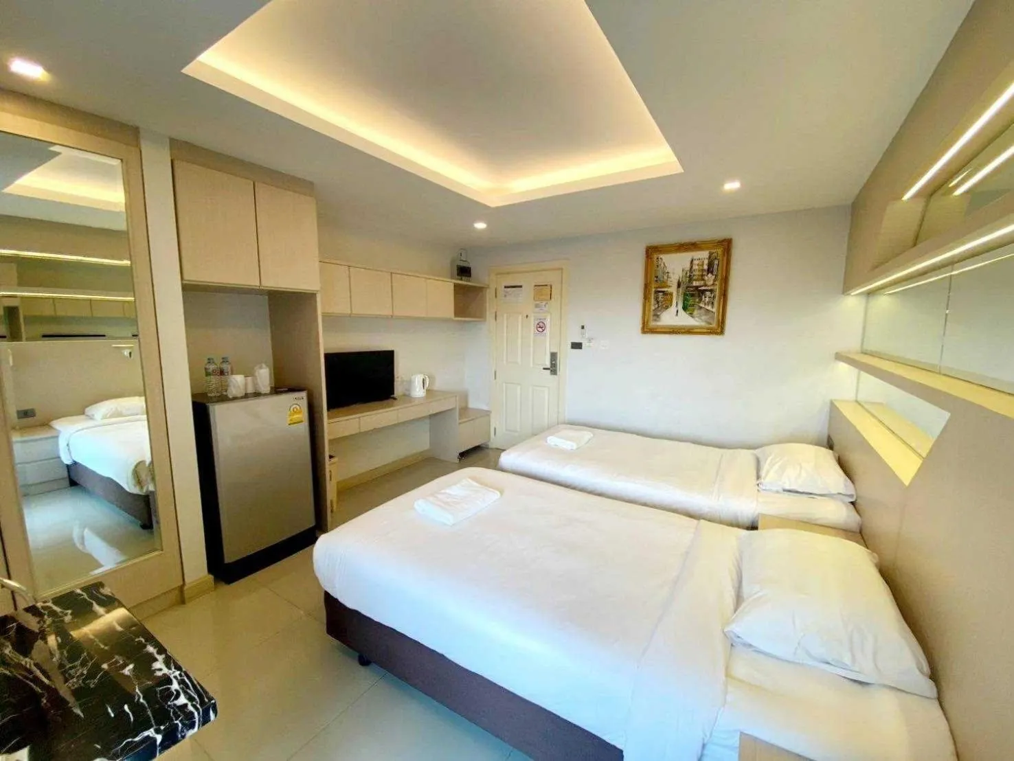 Bed in B-your home Hotel Don Mueang Airport Bangkok 如你家酒店