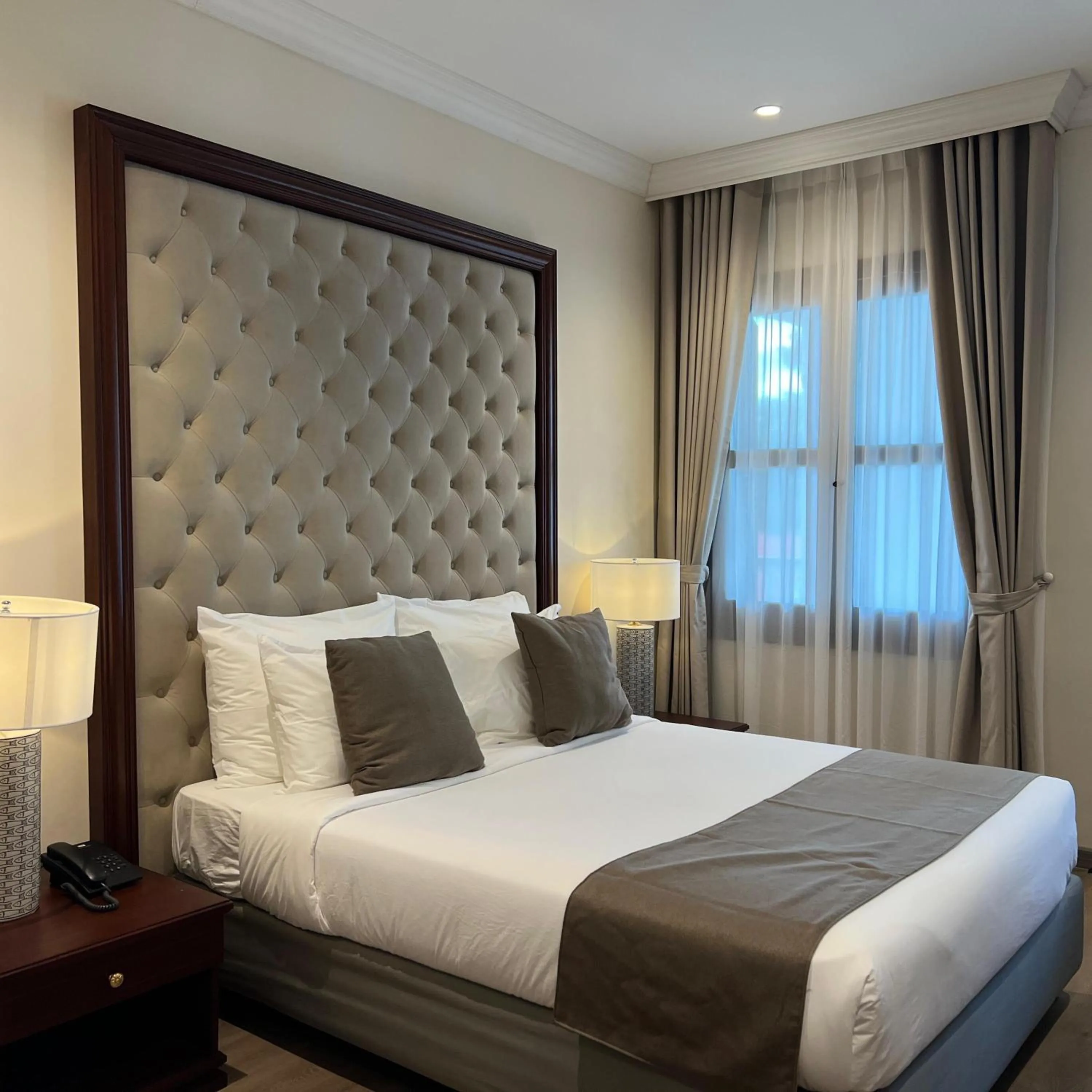 Bed in Champa Palace Hotel