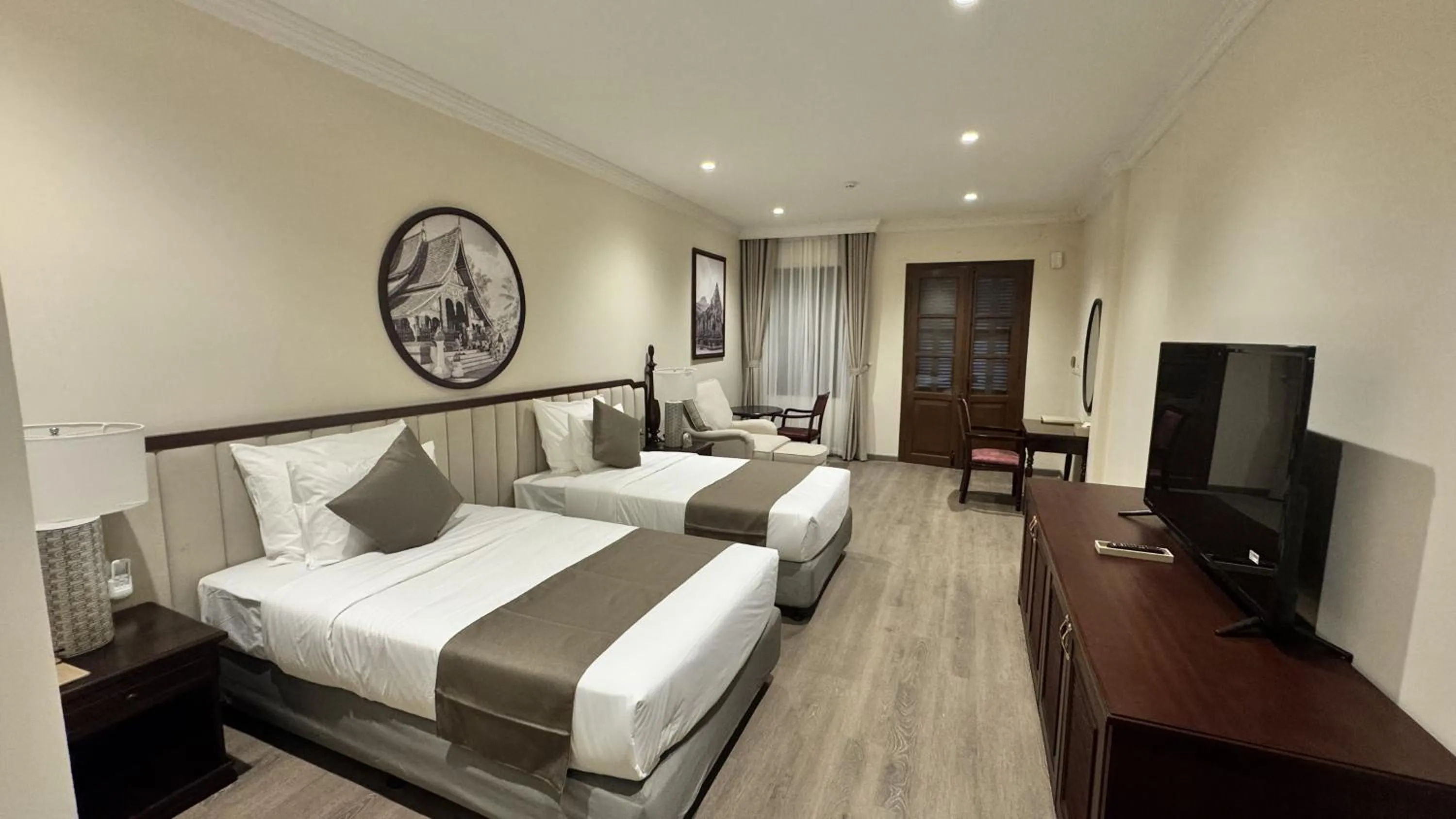 Bedroom, Bed in Champa Palace Hotel