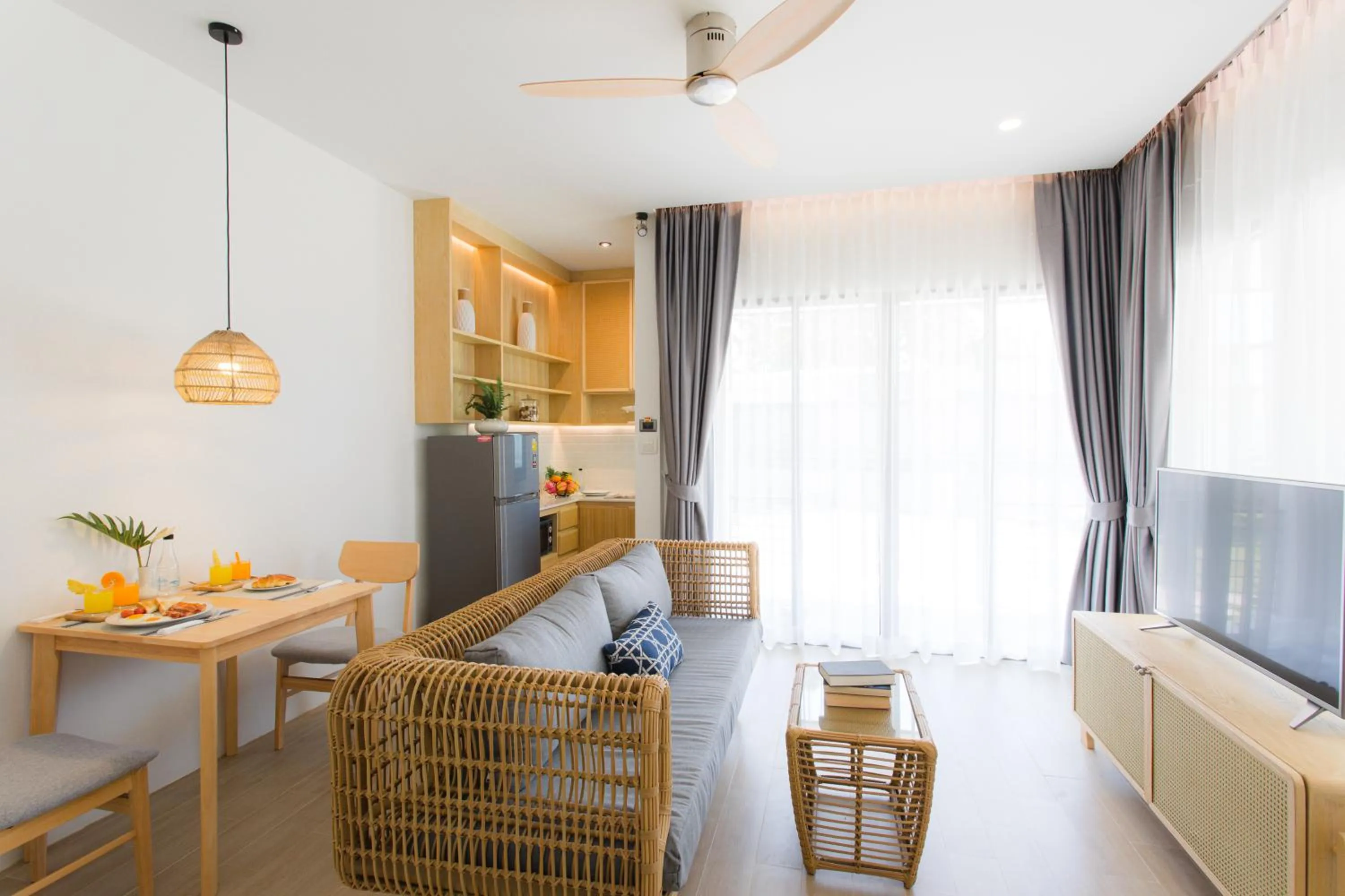 Seating Area in BLU PINE Villa & Pool Access - SHA Plus