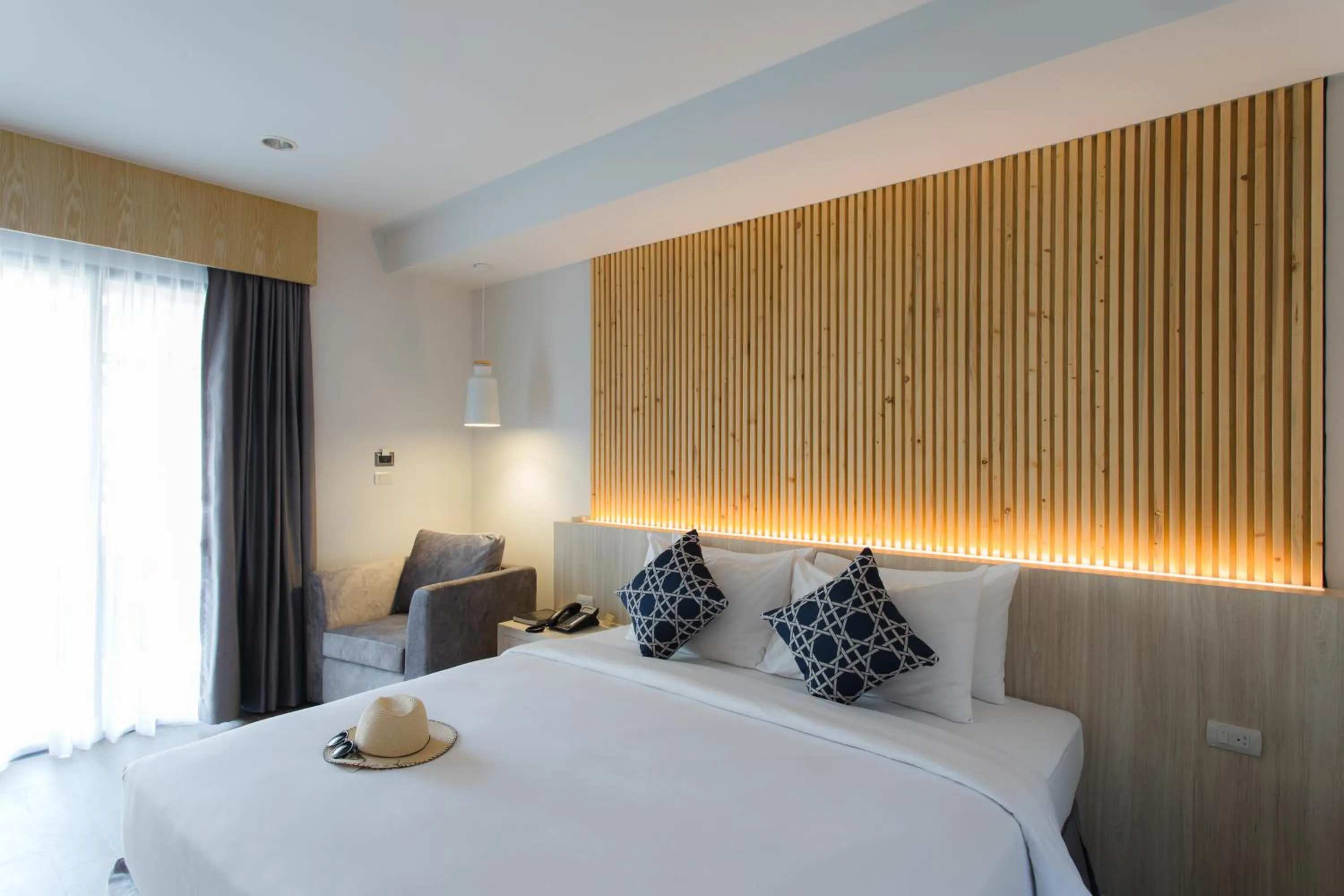 Bed in BLU PINE Villa & Pool Access - SHA Plus