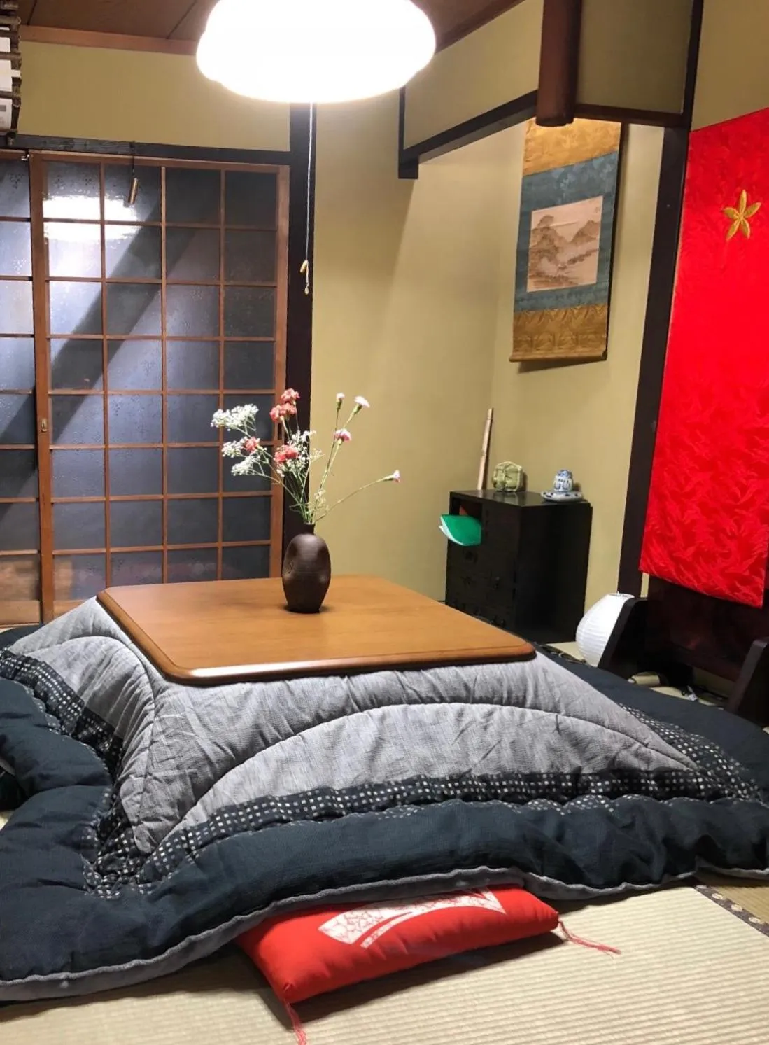 Bed in 京町家-椿庵Kyomachiya-Tsubakian