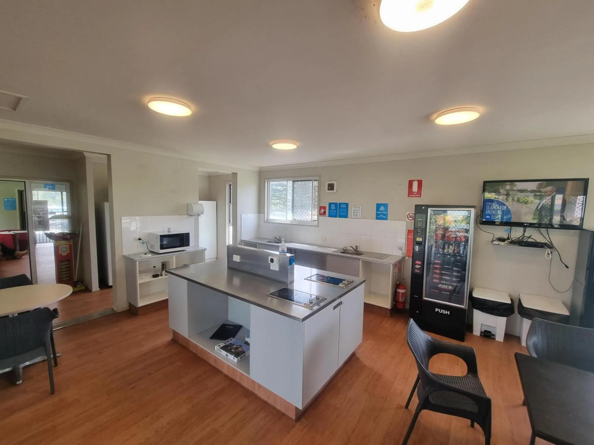 Communal kitchen in NRMA Port Campbell Holiday Park