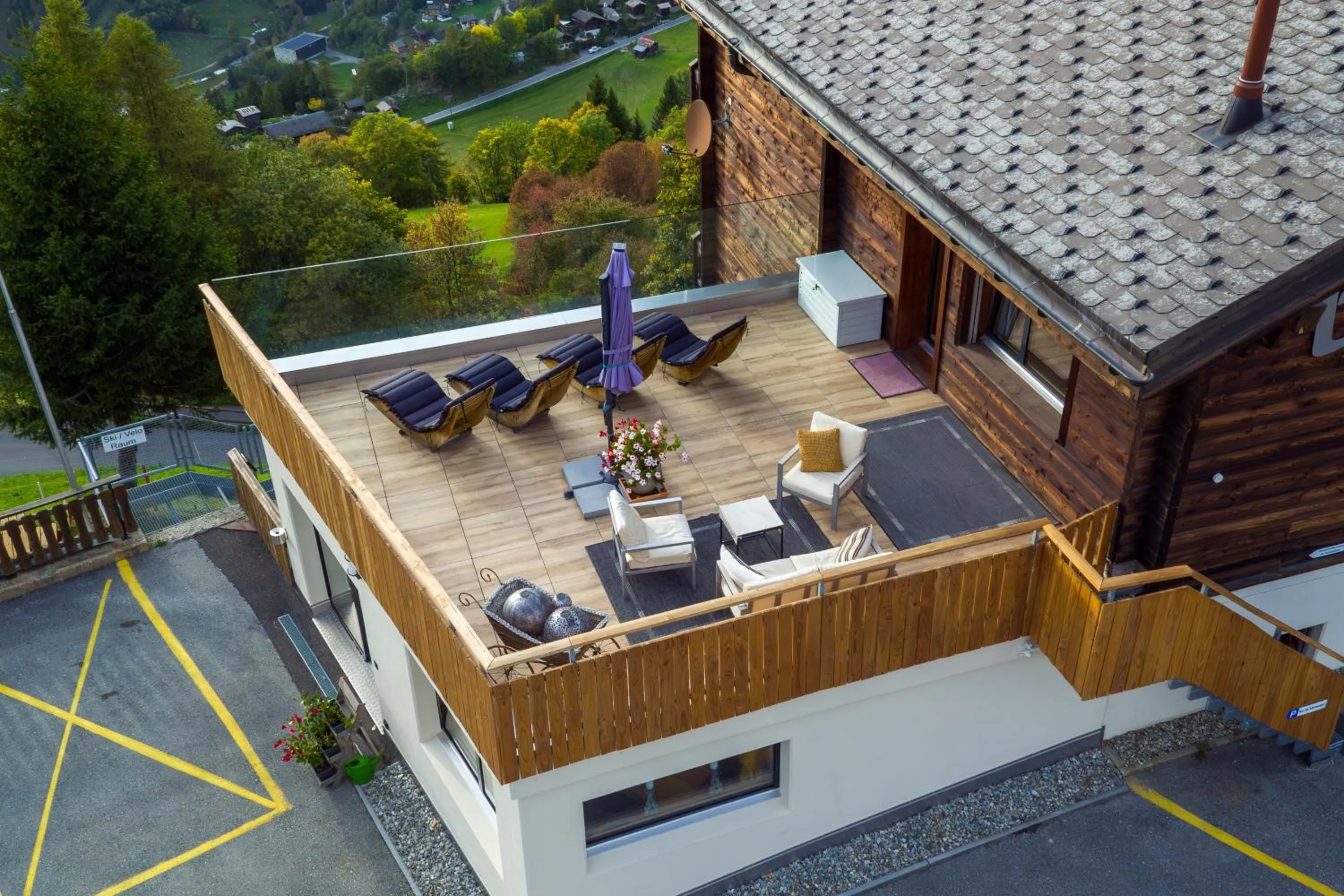 Balcony/Terrace in Hotel Bellwald