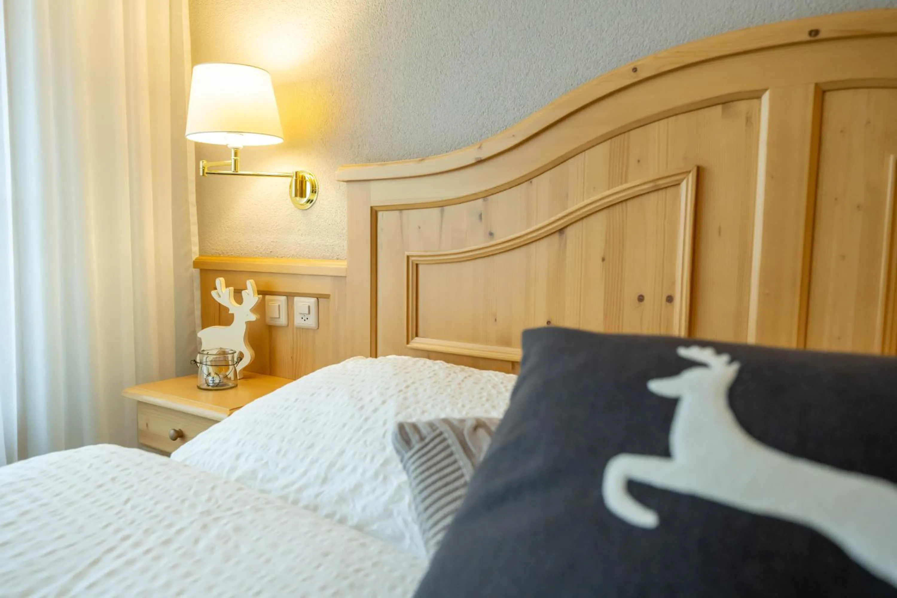 Bed in Hotel Bellwald