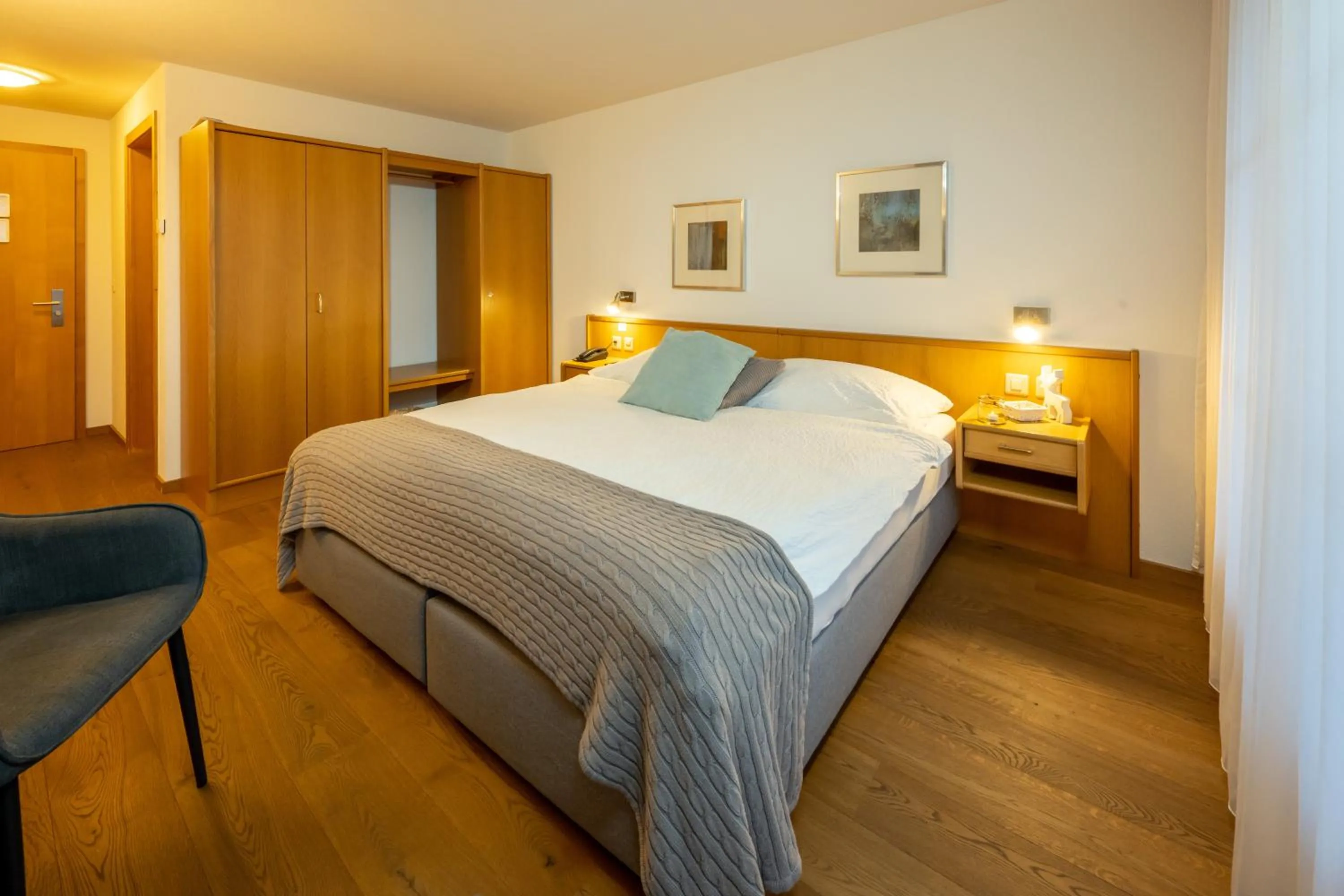 Bed in Hotel Bellwald