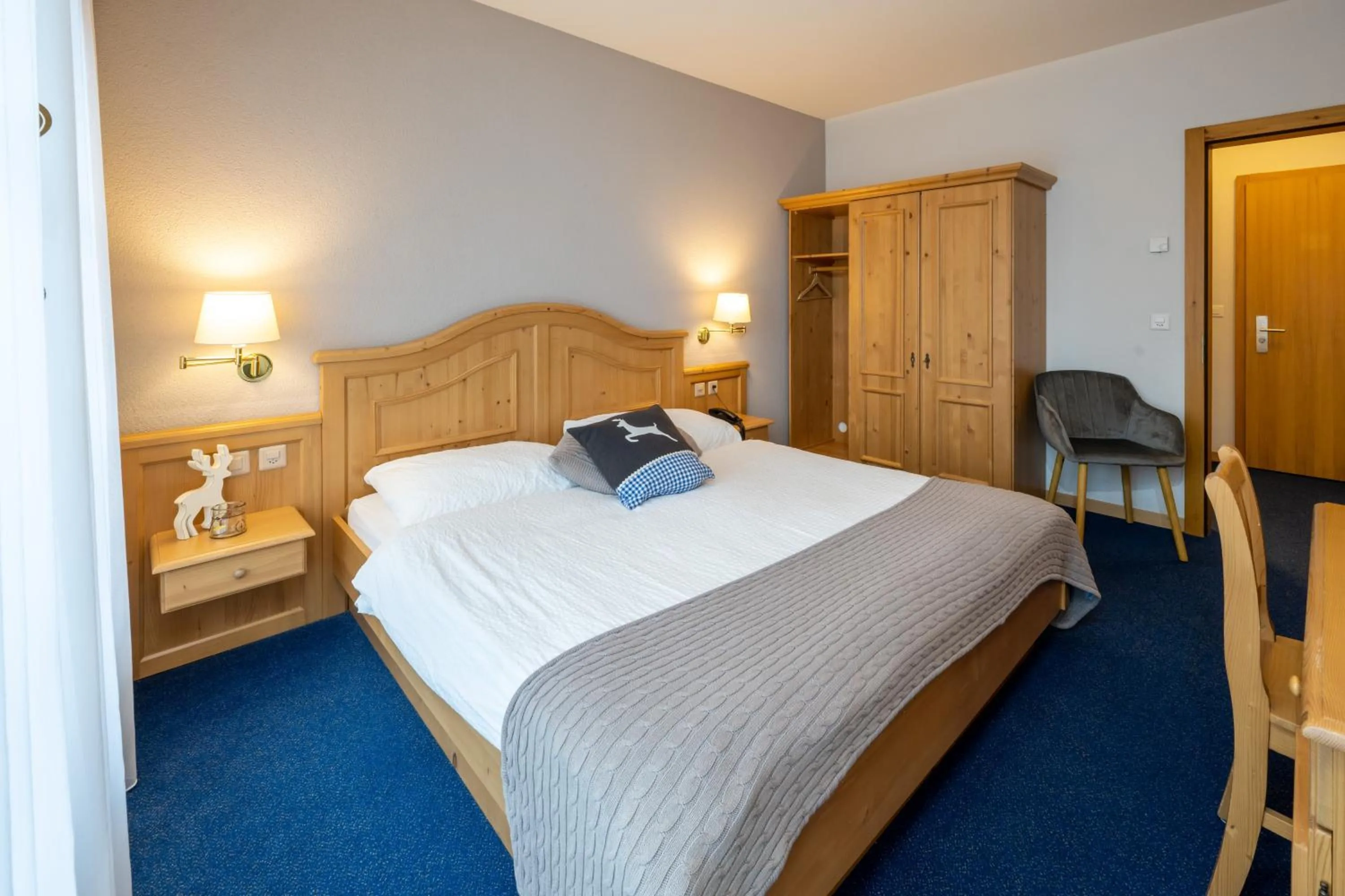 Bed in Hotel Bellwald