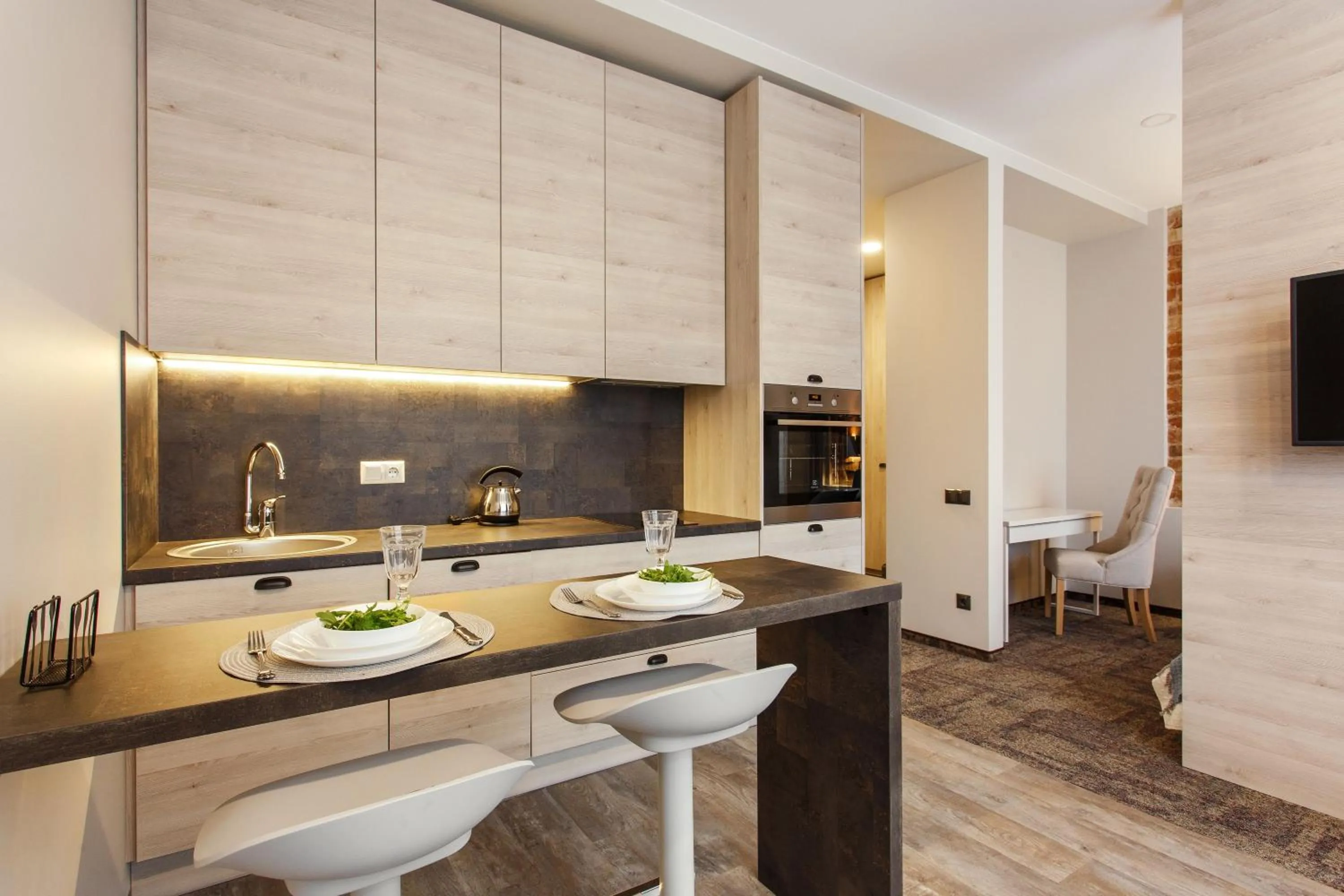 Photo of the whole room in Old Town Trio Apartments