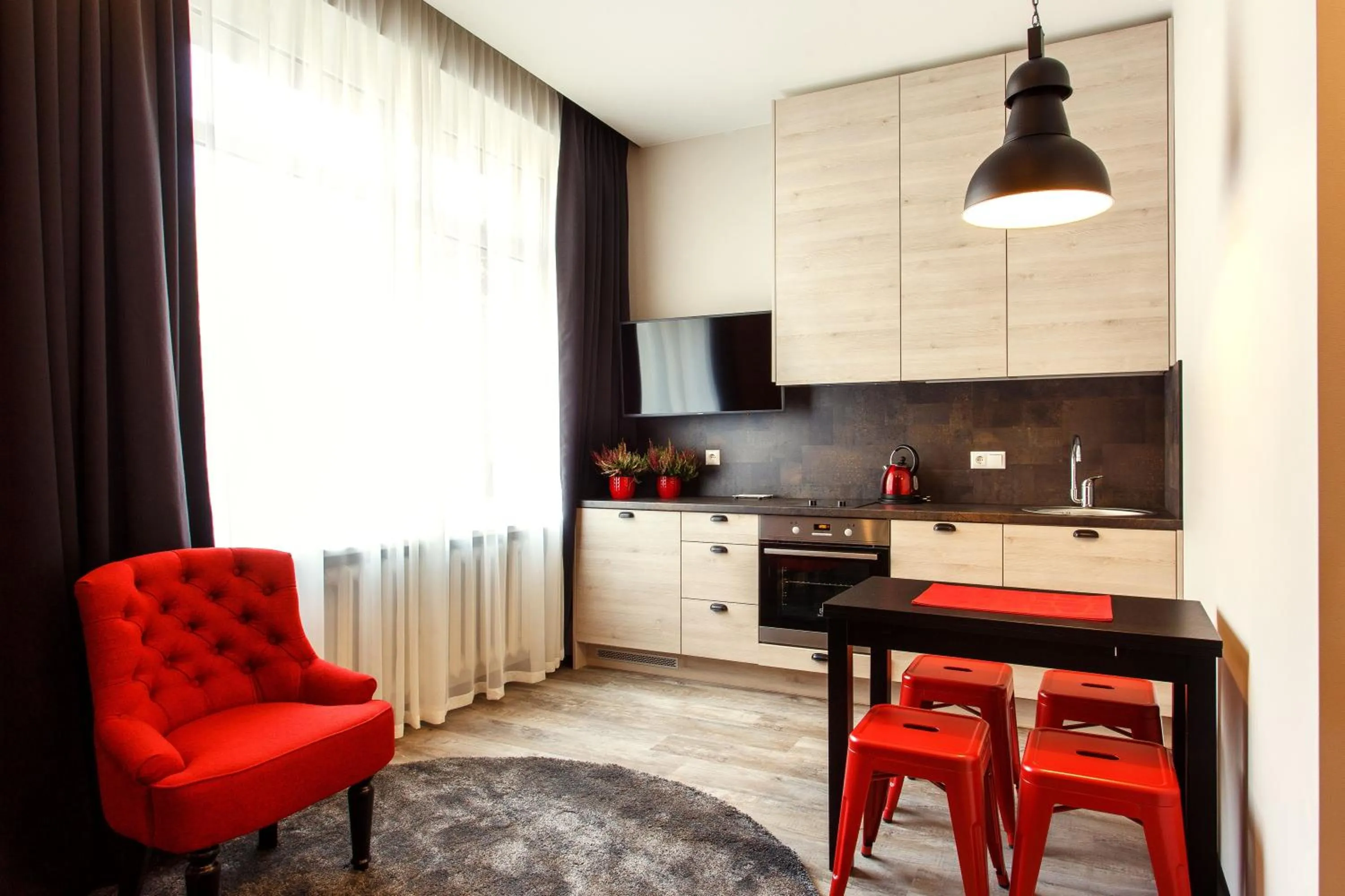 Photo of the whole room in Old Town Trio Apartments