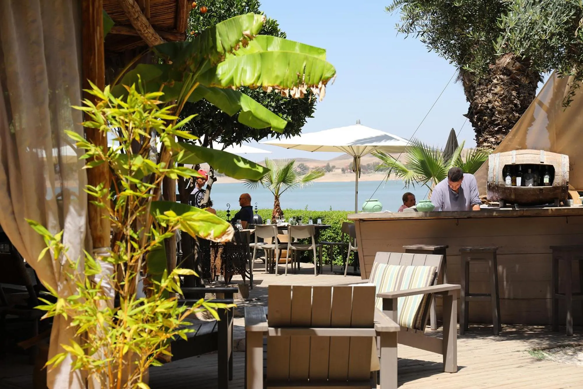 Patio in Le Petit Hôtel du Flouka