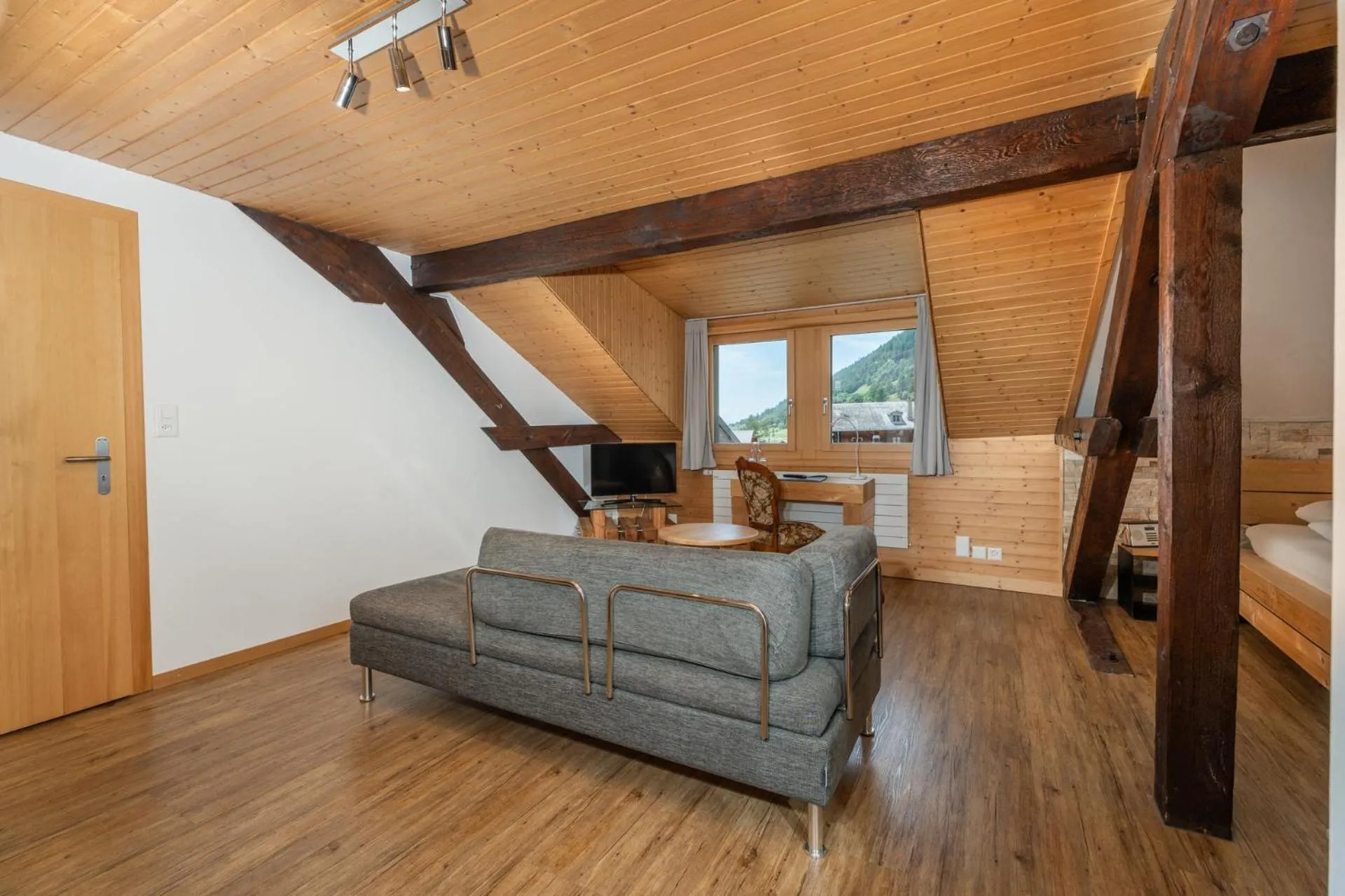 Living room in Hotel Furka