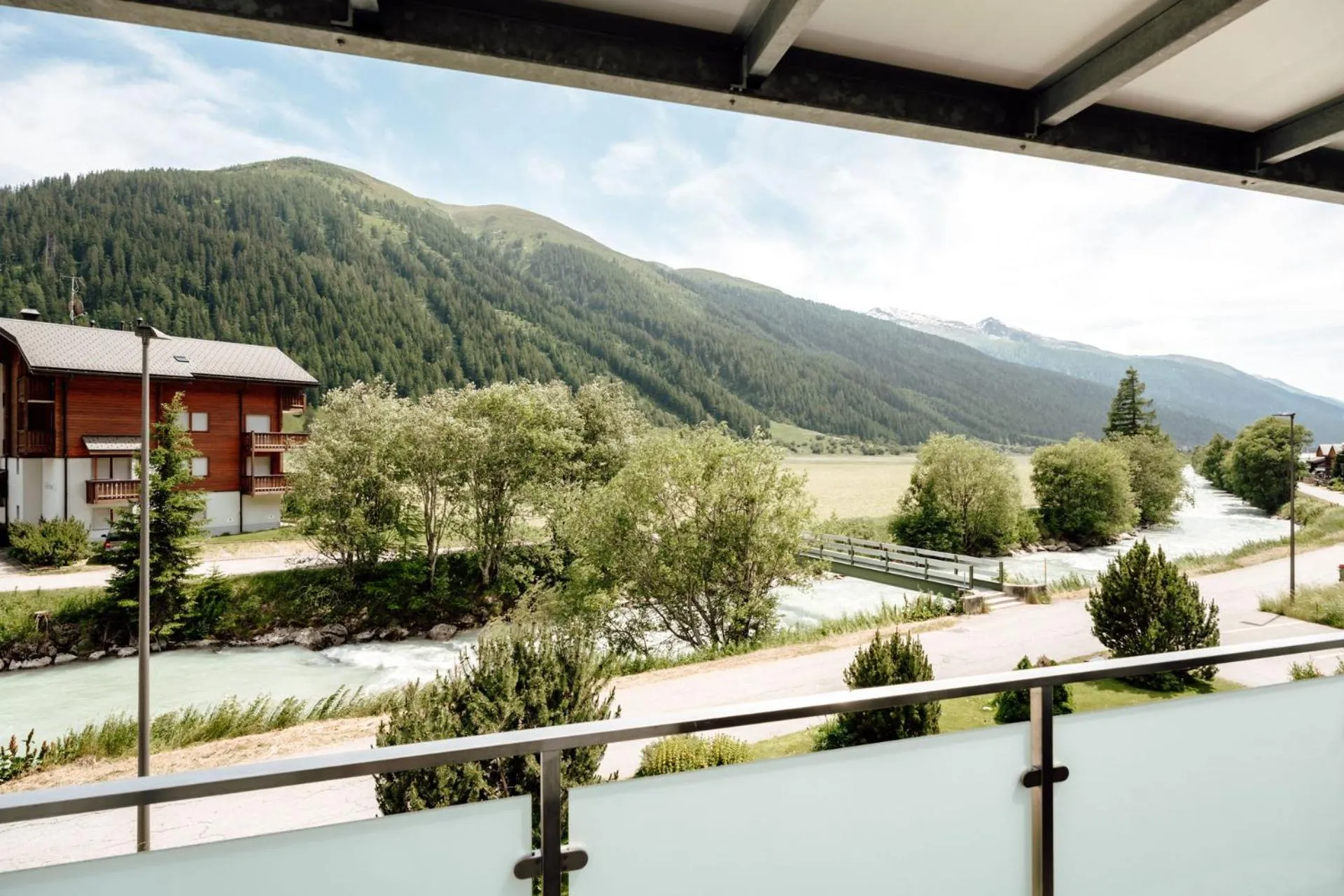 Balcony/Terrace in Hotel Furka