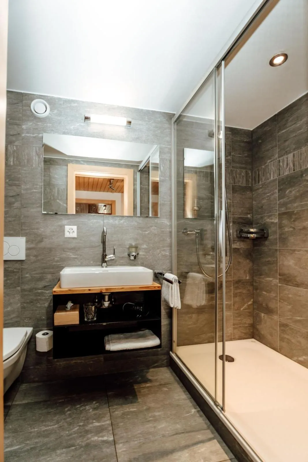 Bathroom in Hotel Furka