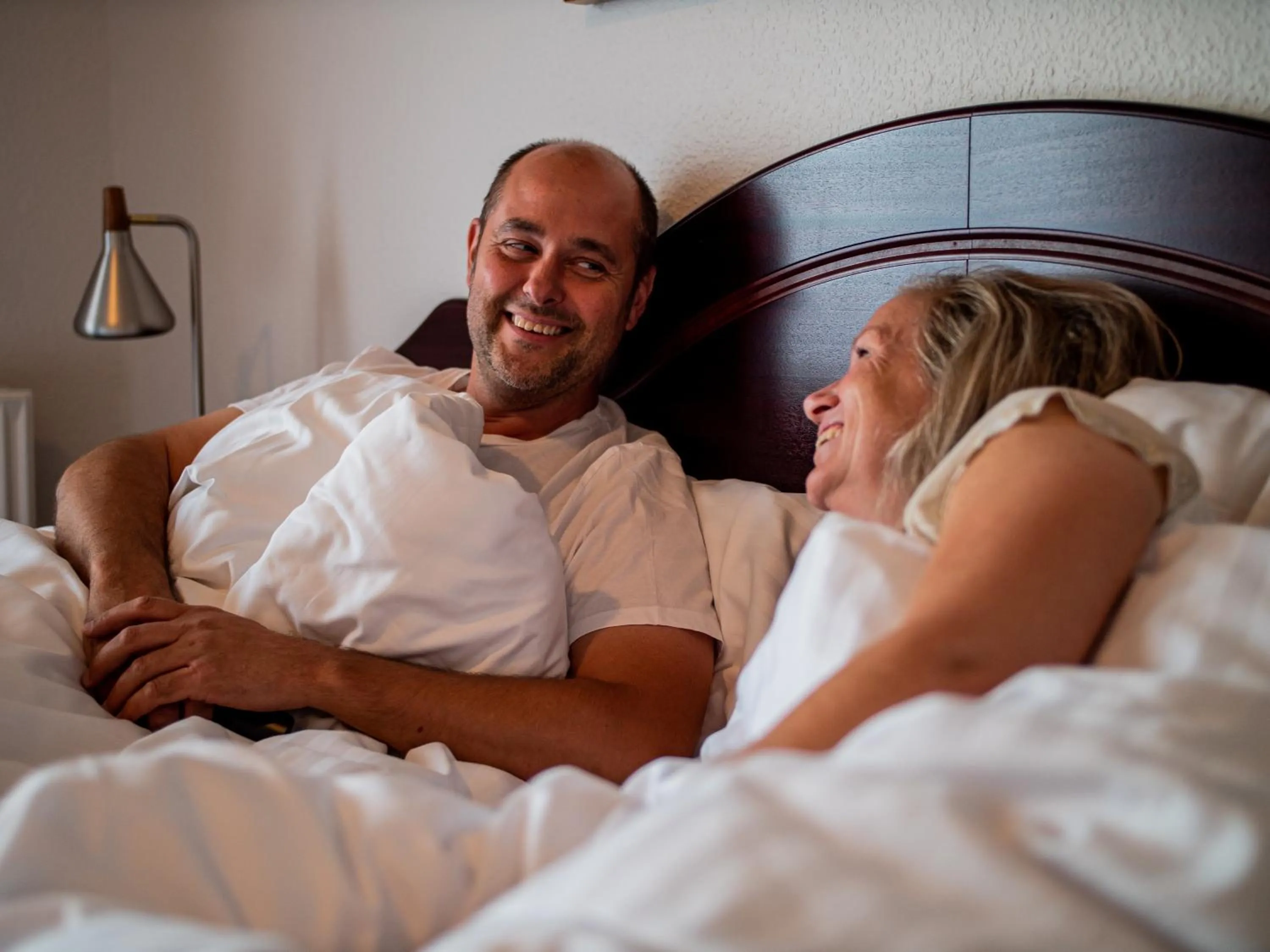 Bed in Hotel Søgården Brørup