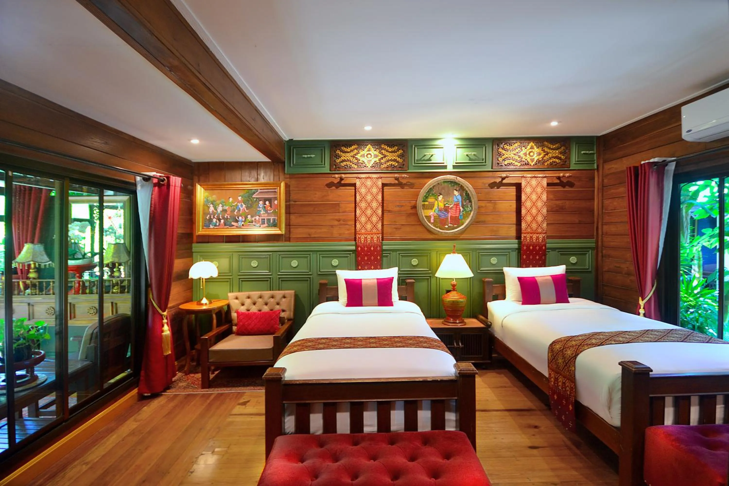 Bed in Thai Thai Sukhothai Resort