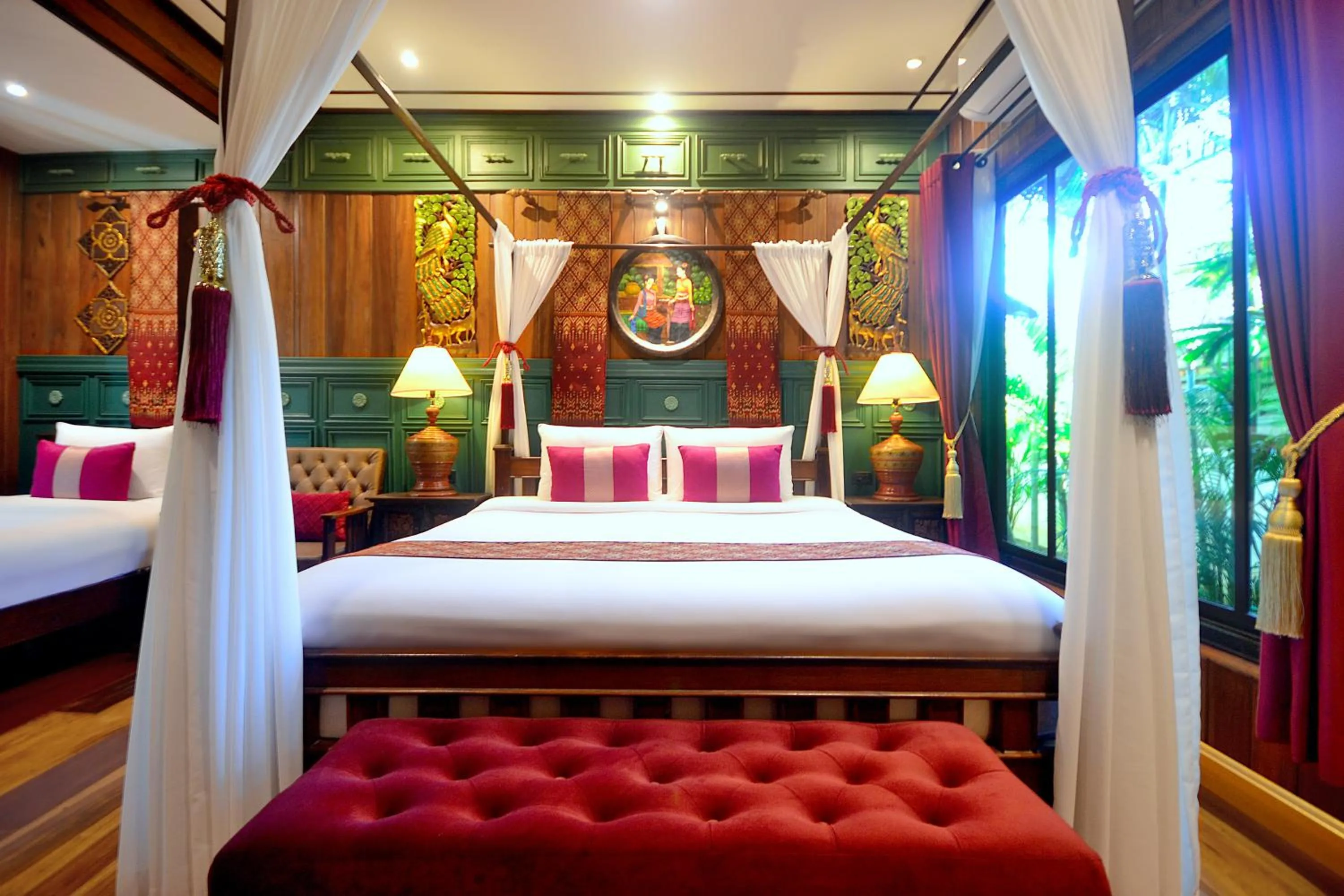 Bed in Thai Thai Sukhothai Resort