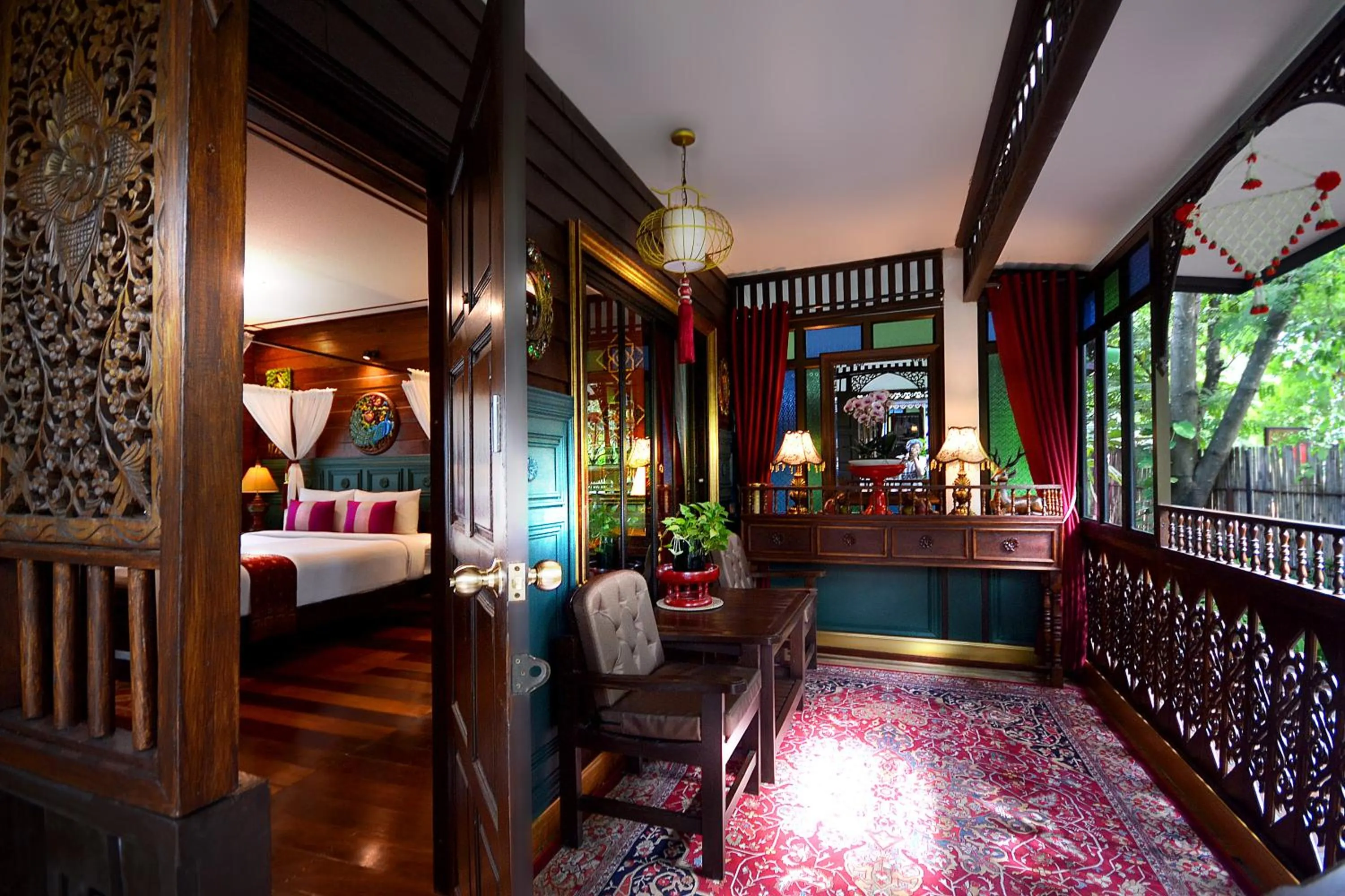 Balcony/Terrace, Bed in Thai Thai Sukhothai Resort