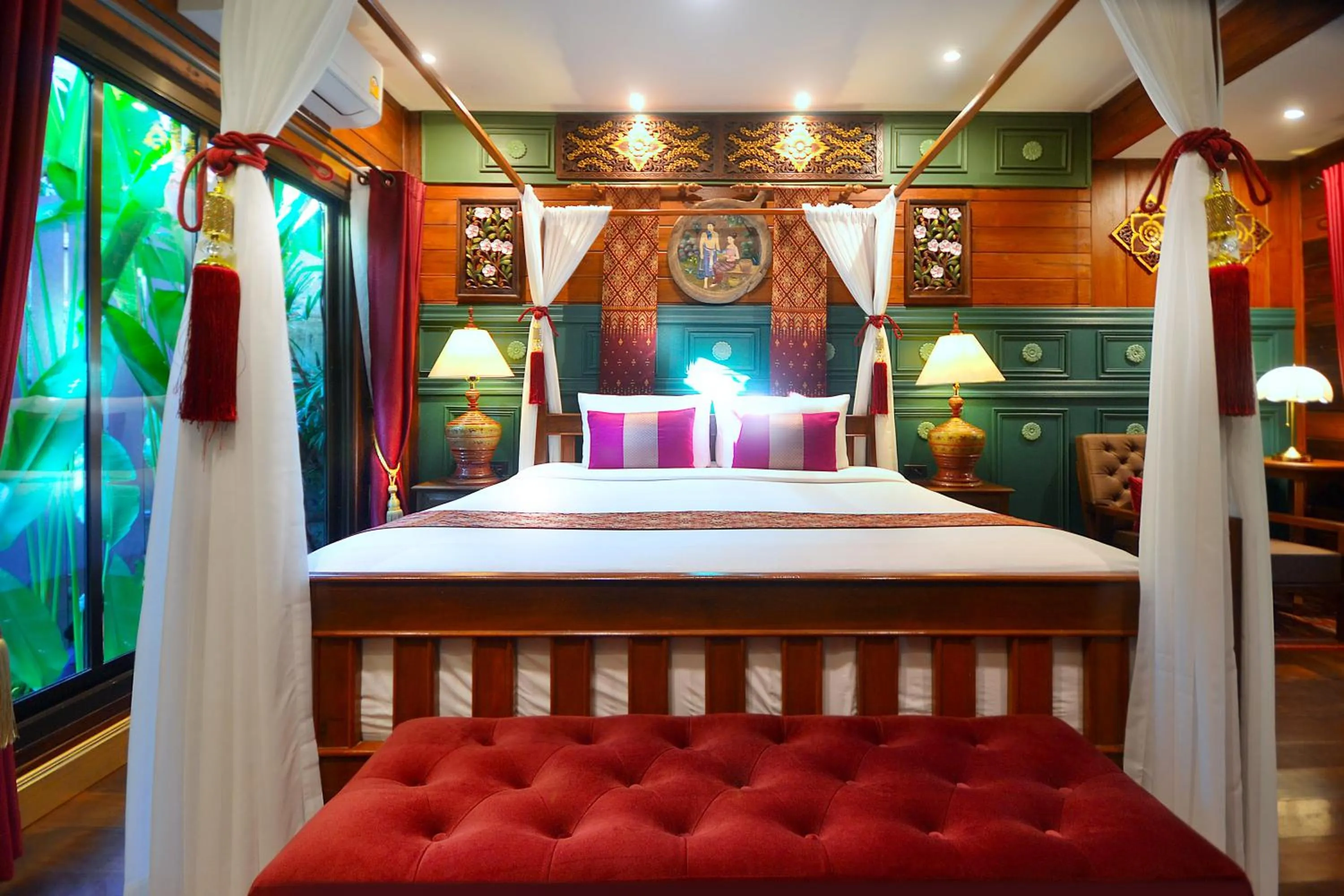 Bed in Thai Thai Sukhothai Resort