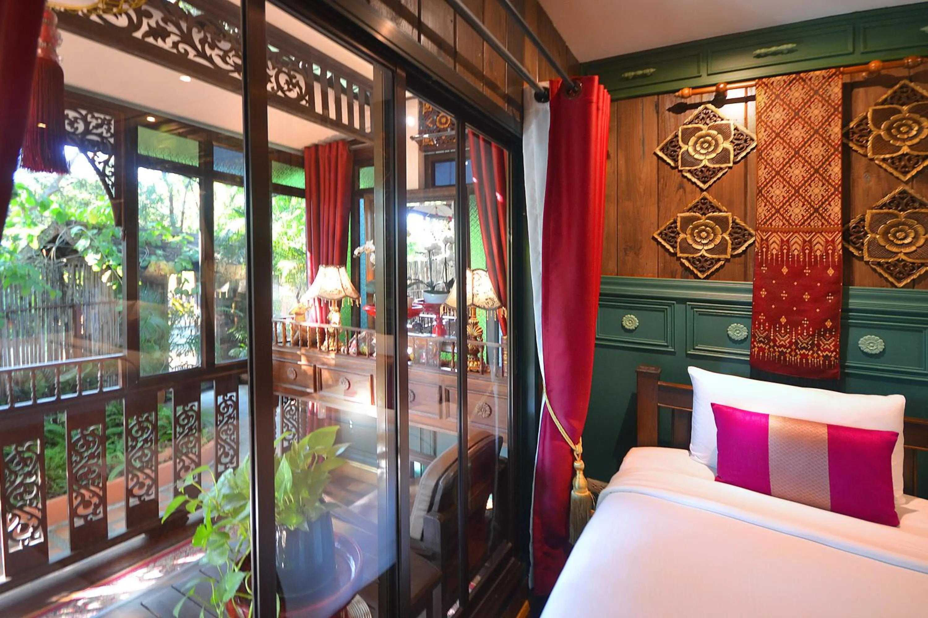 View (from property/room), Bed in Thai Thai Sukhothai Resort