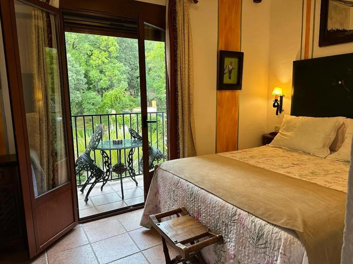 Balcony/Terrace, Bed in Hotel Rural Convento Santa Maria de la Sierra