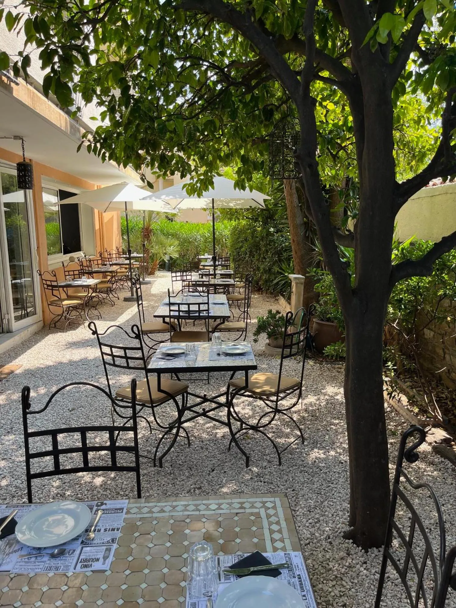 Garden in Hotel L'Orangeraie