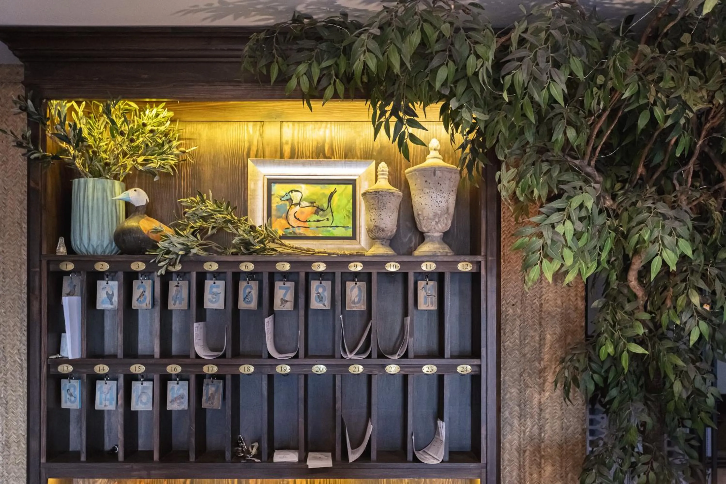 Lobby or reception in Hotel La Malvasía