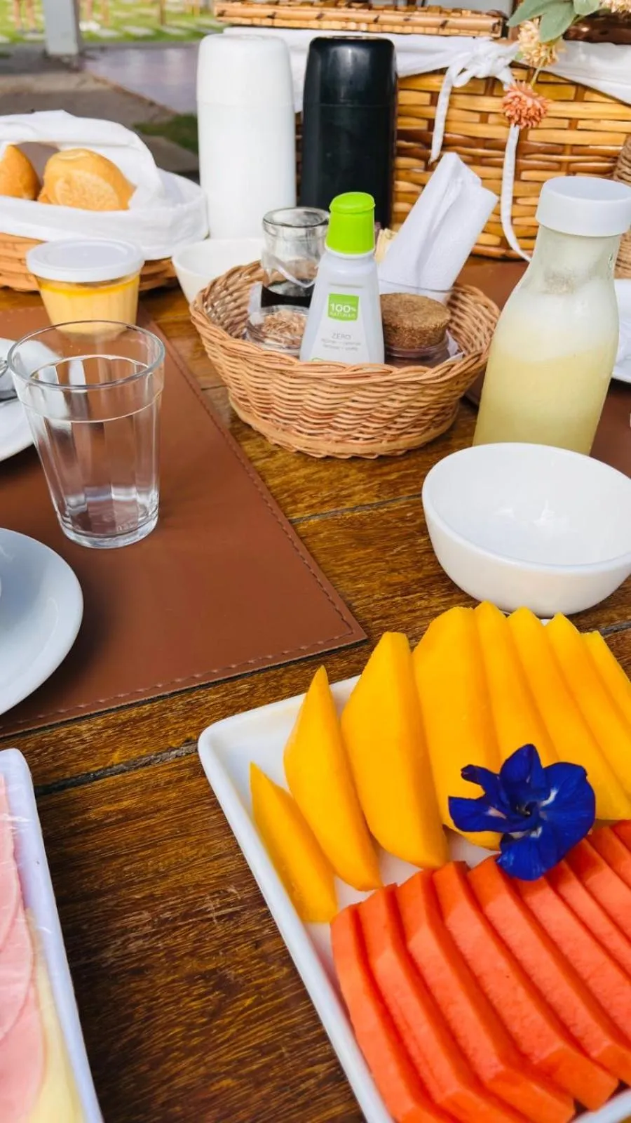Continental breakfast in Pousada Enero