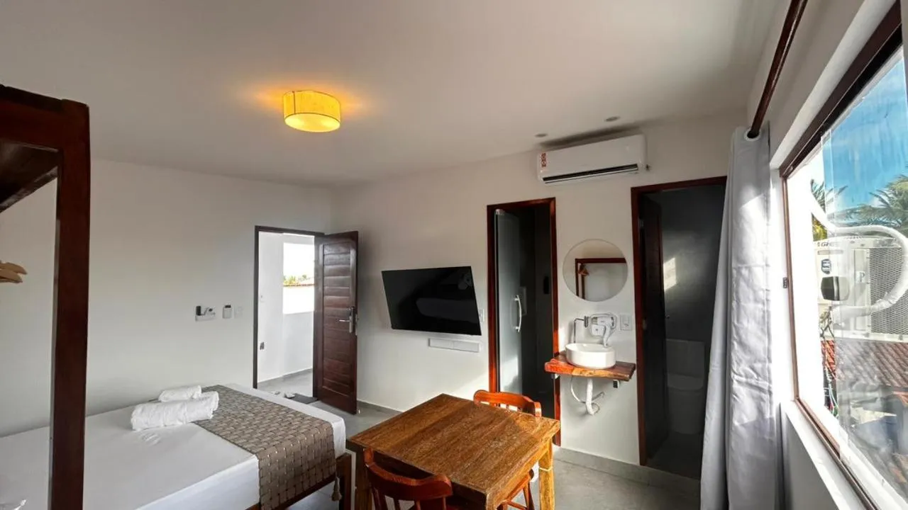 Bed in Pousada Enero