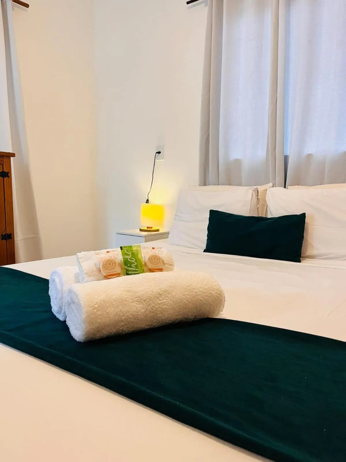 Bed in Pousada Enero