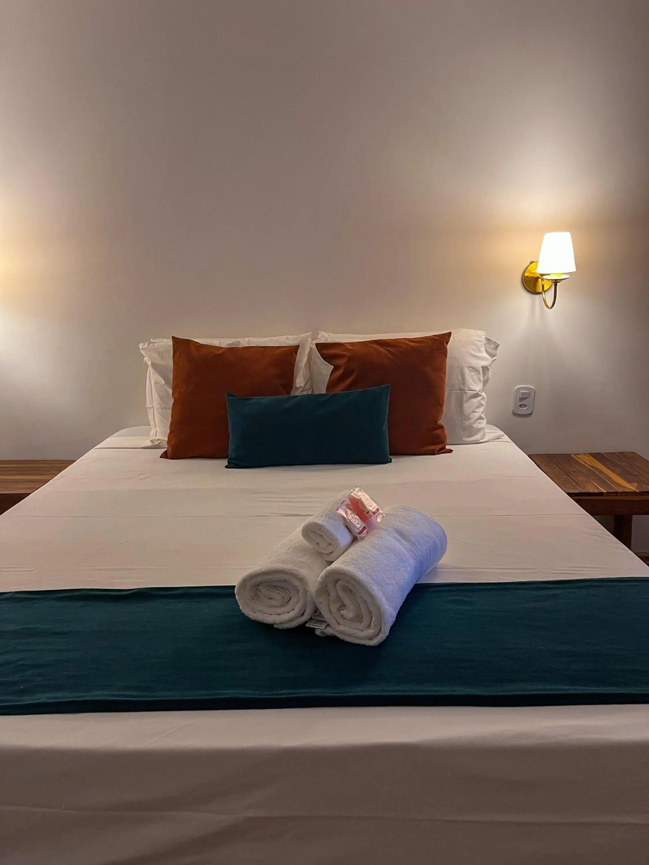 Bed in Pousada Enero