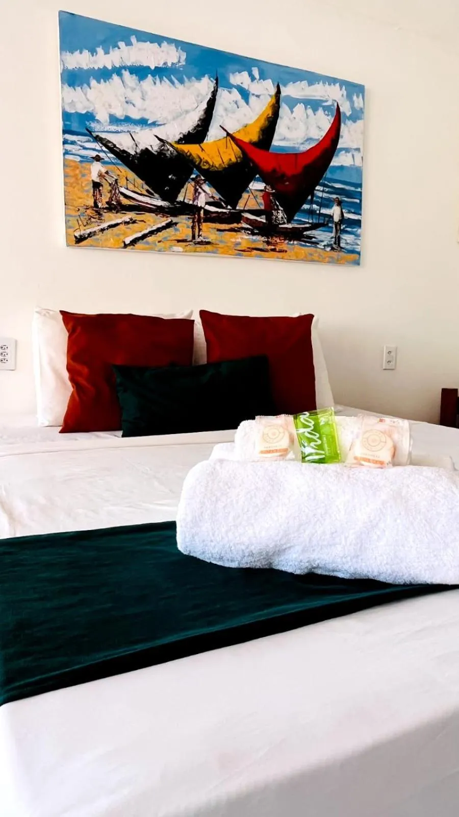 Bed in Pousada Enero