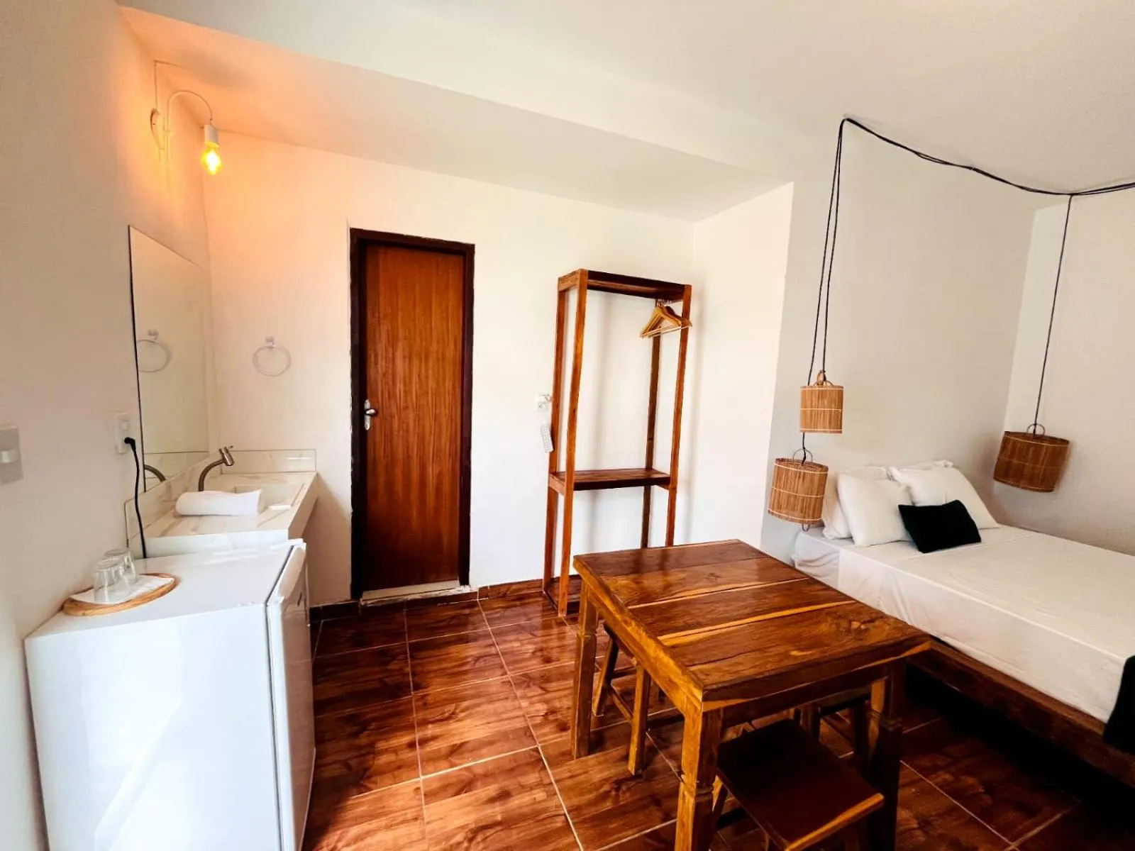 Bed in Pousada Enero