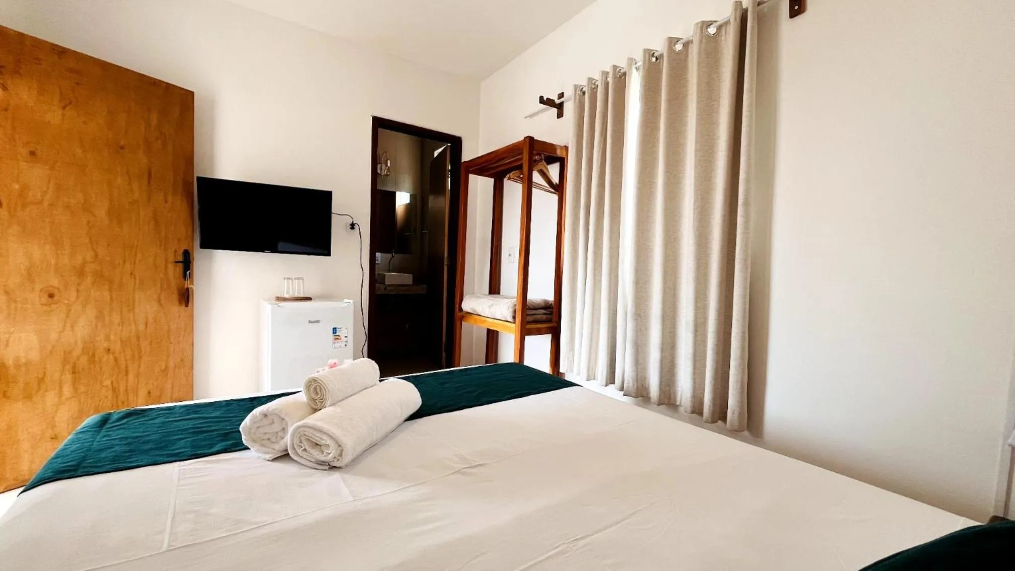 Bed in Pousada Enero