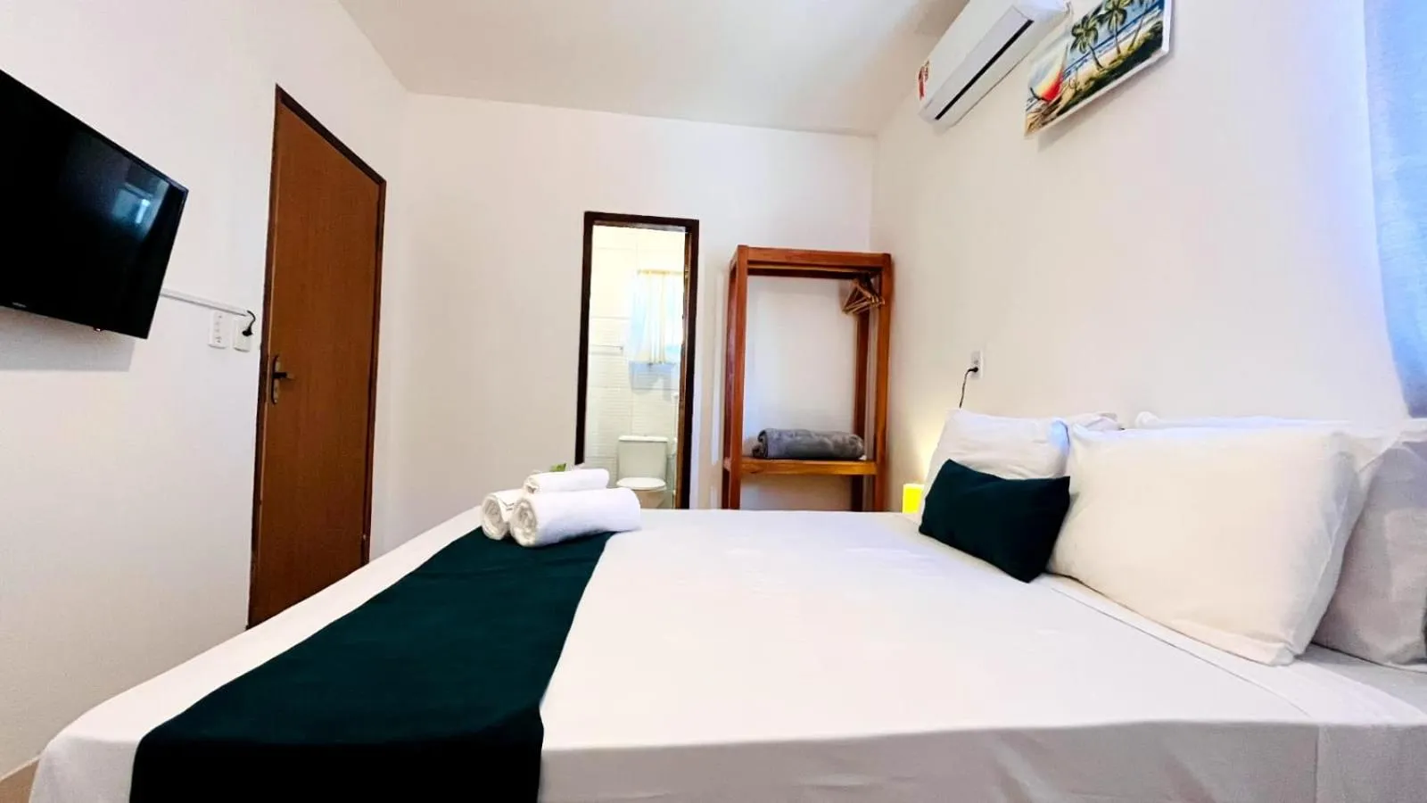 Bed in Pousada Enero