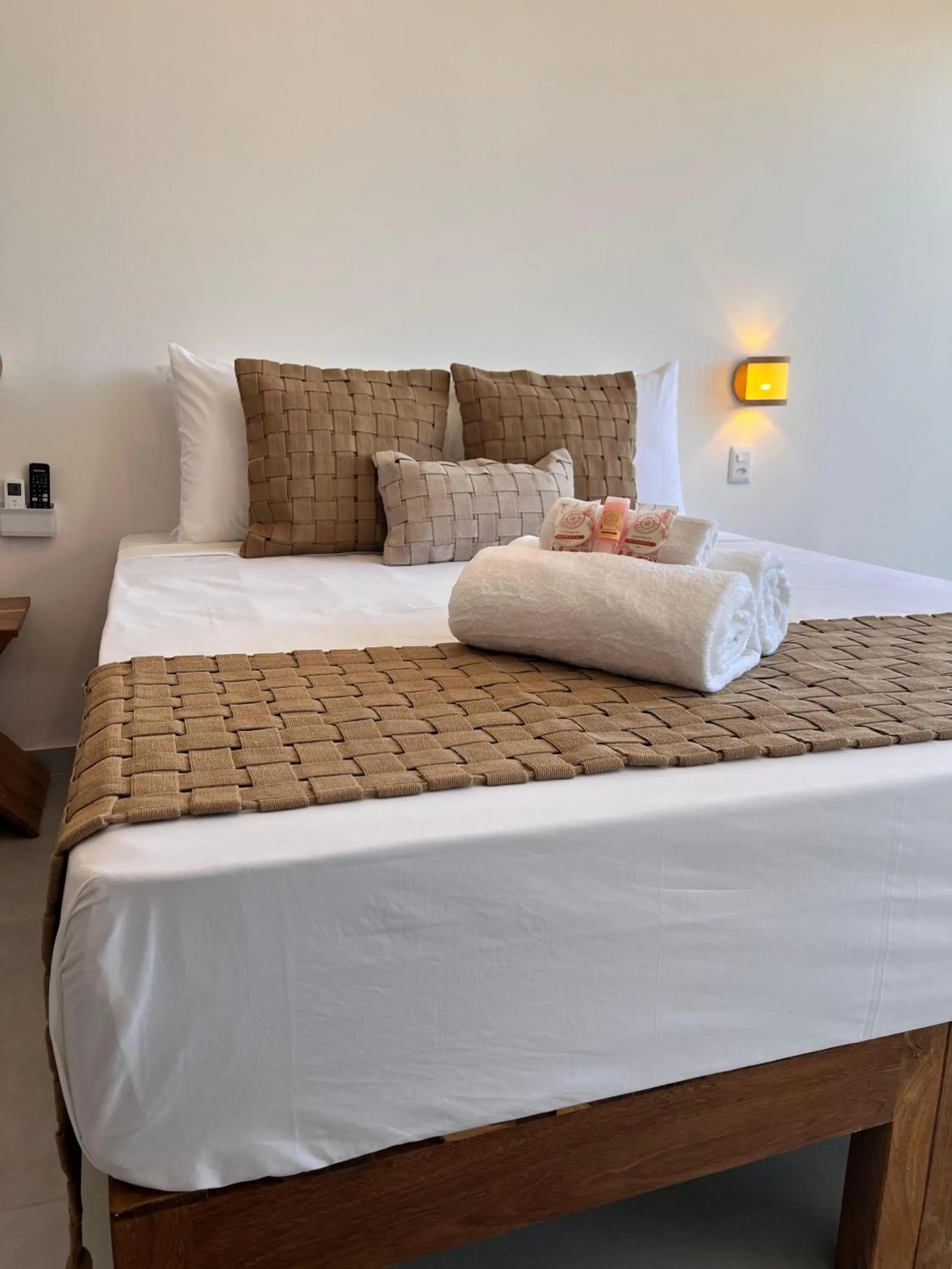 Bed in Pousada Enero