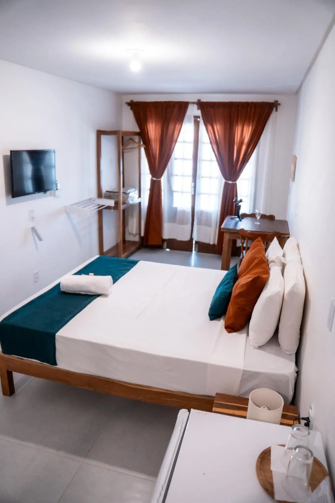 Bed in Pousada Enero