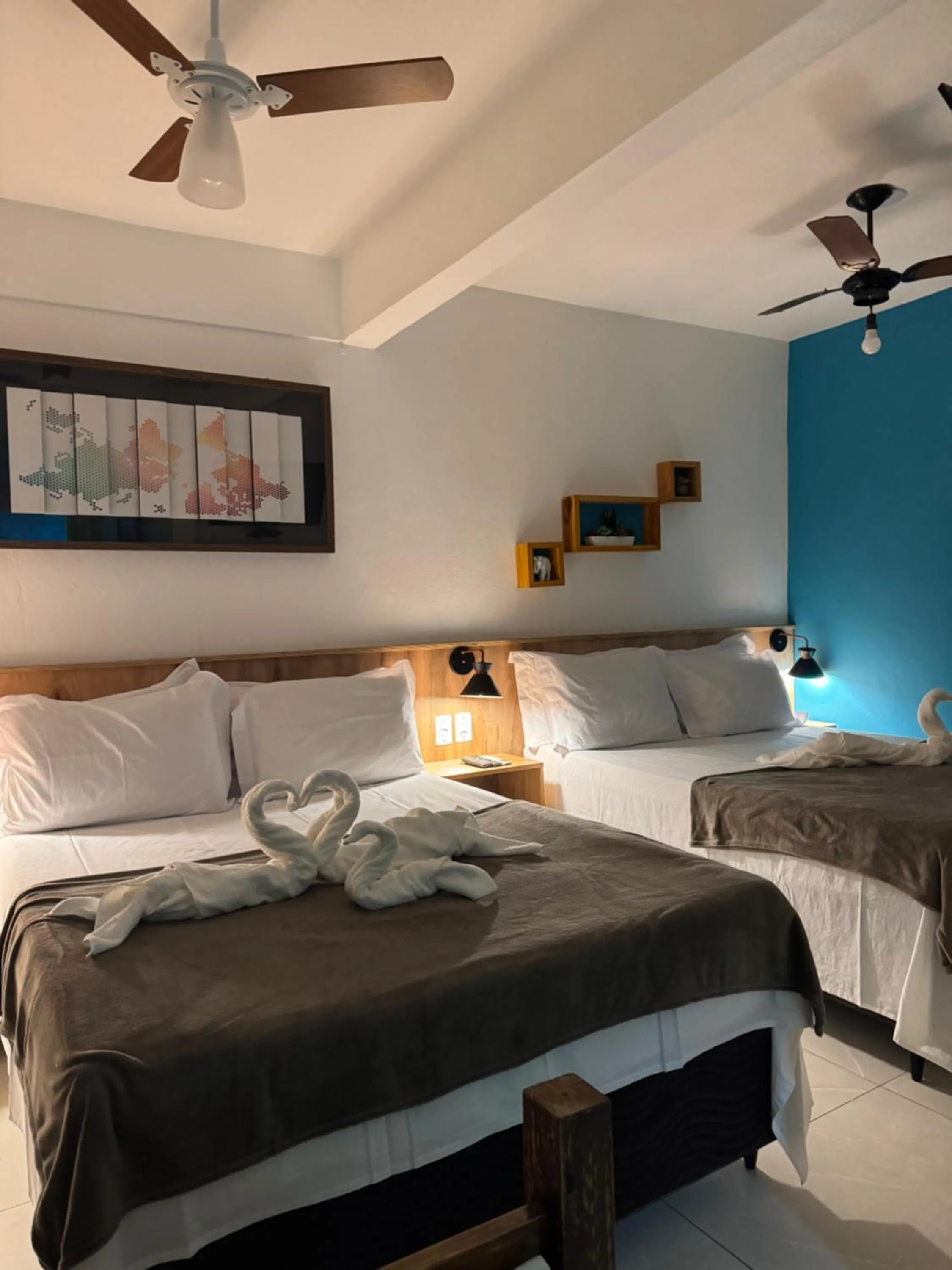 Bed in Pousada Tropical Araçatiba