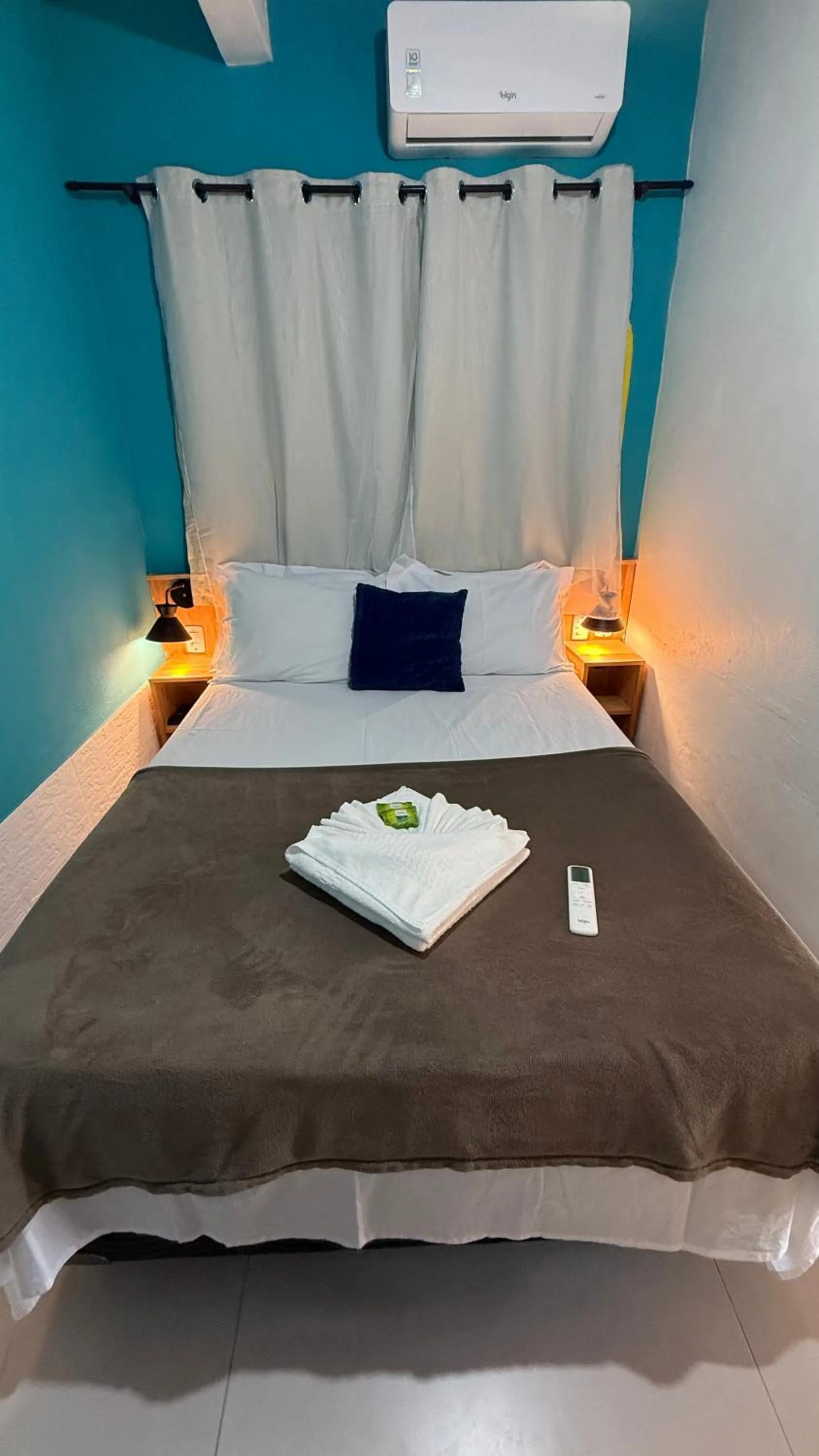 Bed in Pousada Tropical Araçatiba