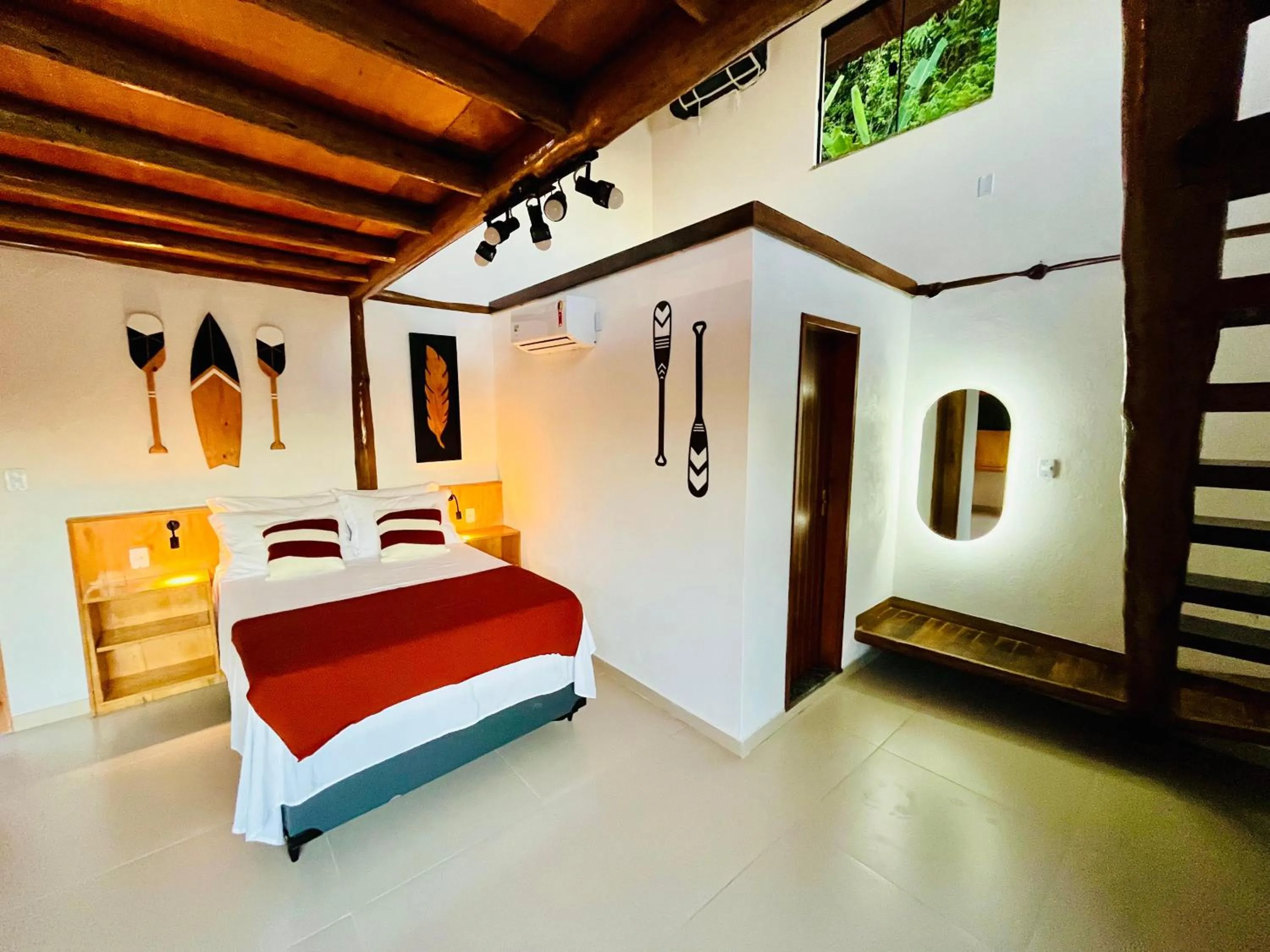 Bed in Pousada Tropical Araçatiba