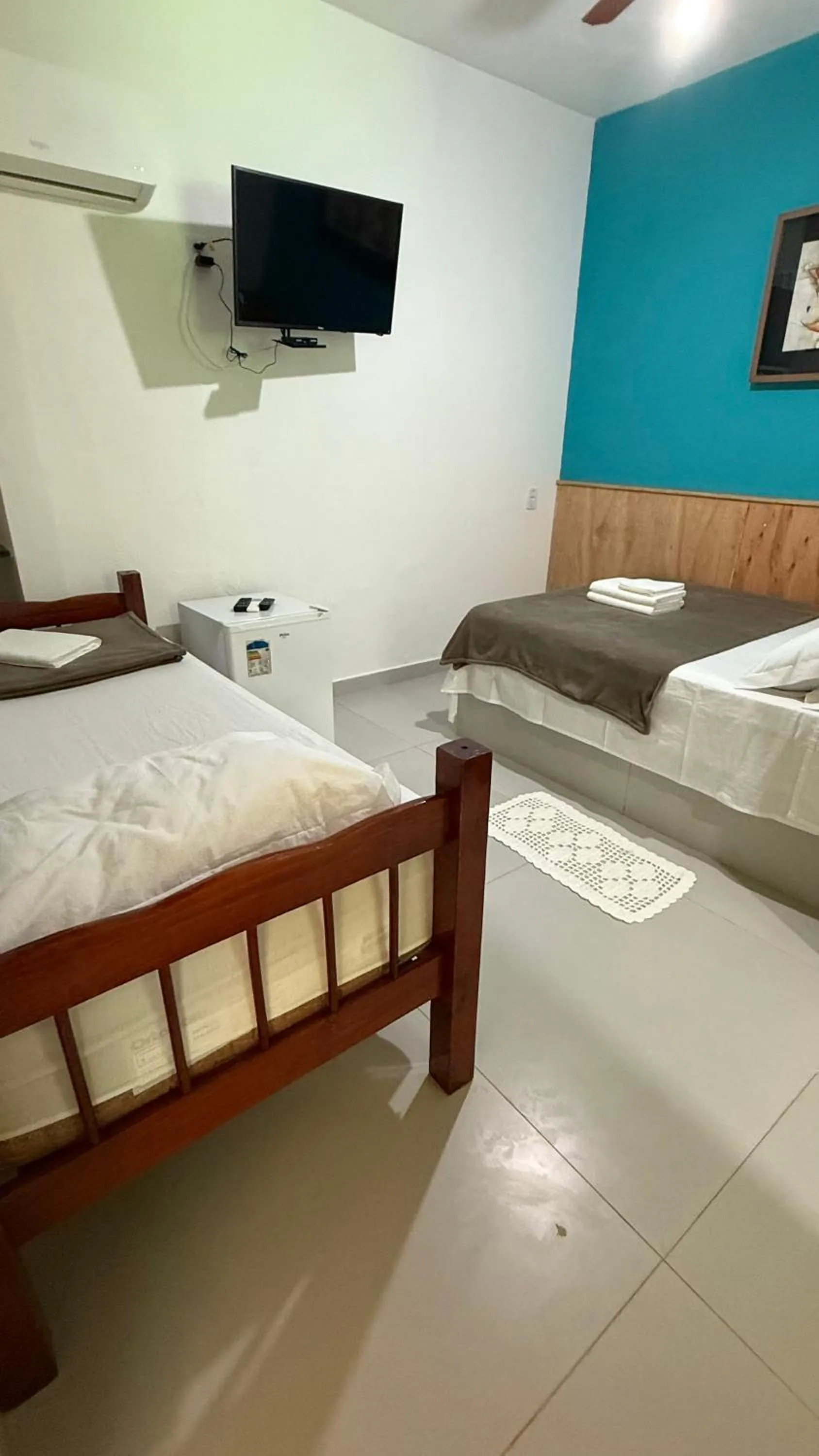 Bed in Pousada Tropical Araçatiba