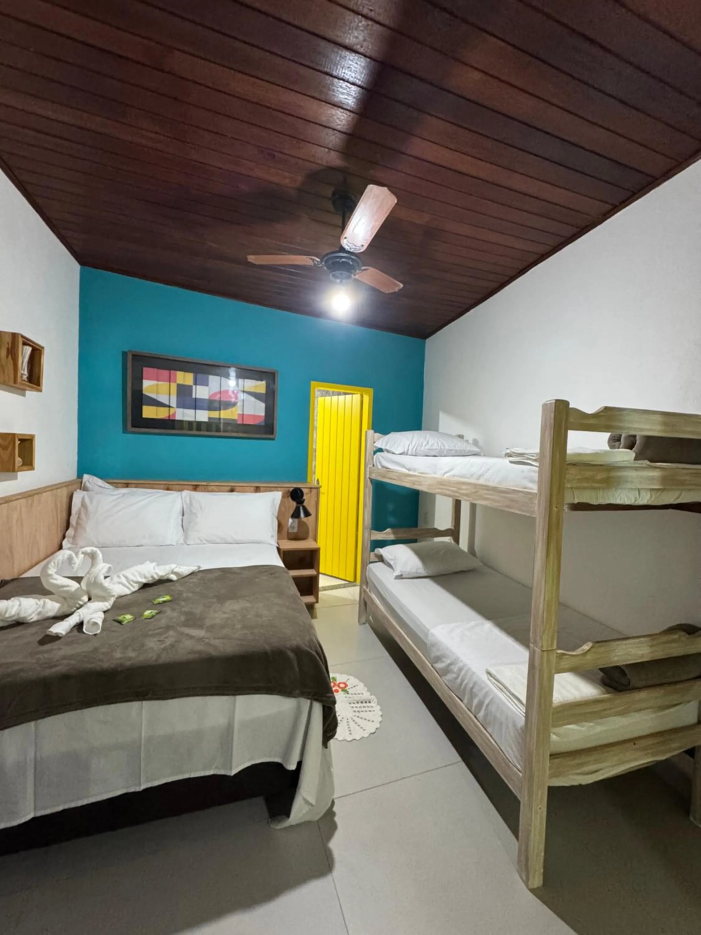 Bed in Pousada Tropical Araçatiba