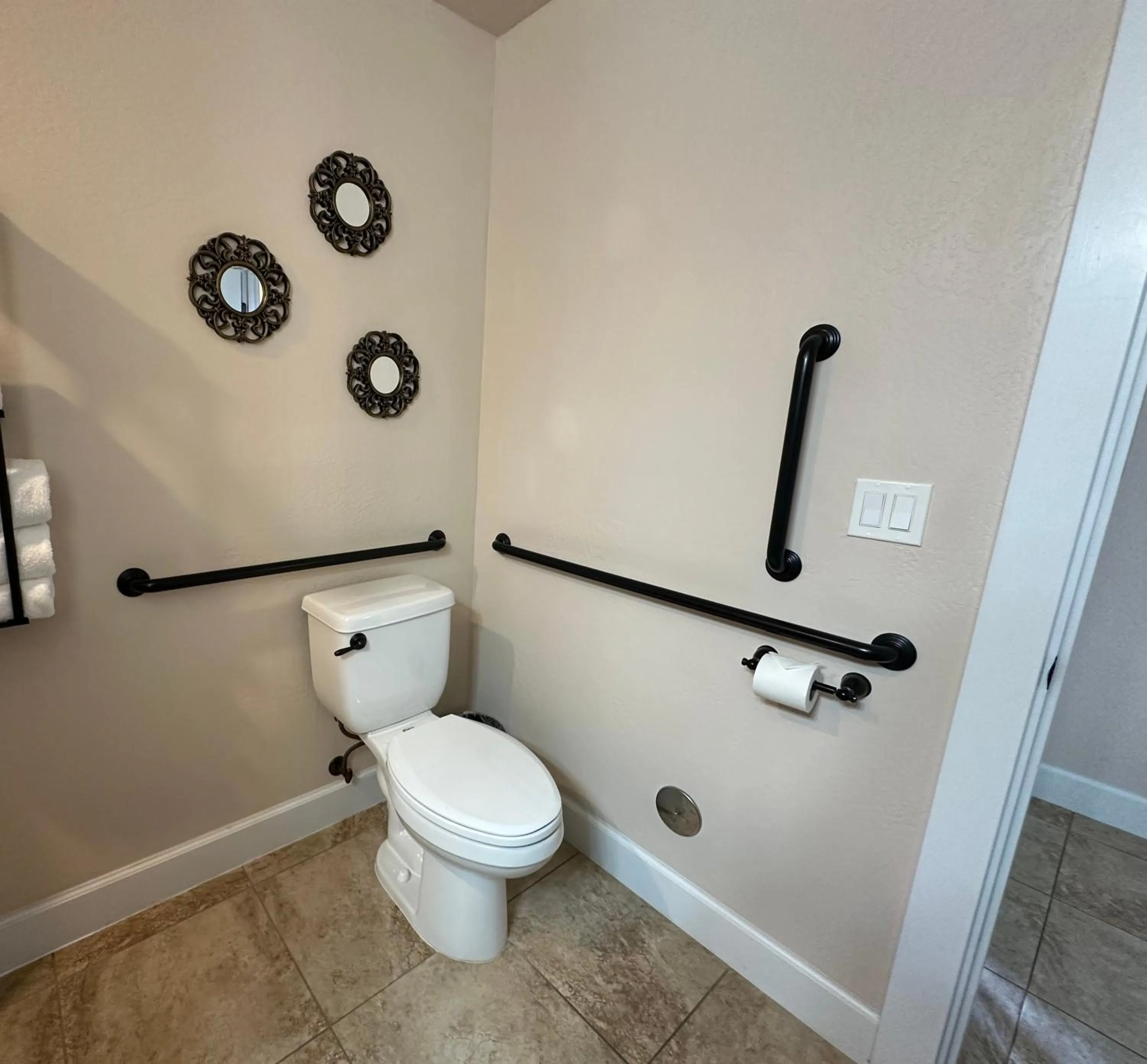 Toilet in Resort at Eagle Point Golf Club Lodging