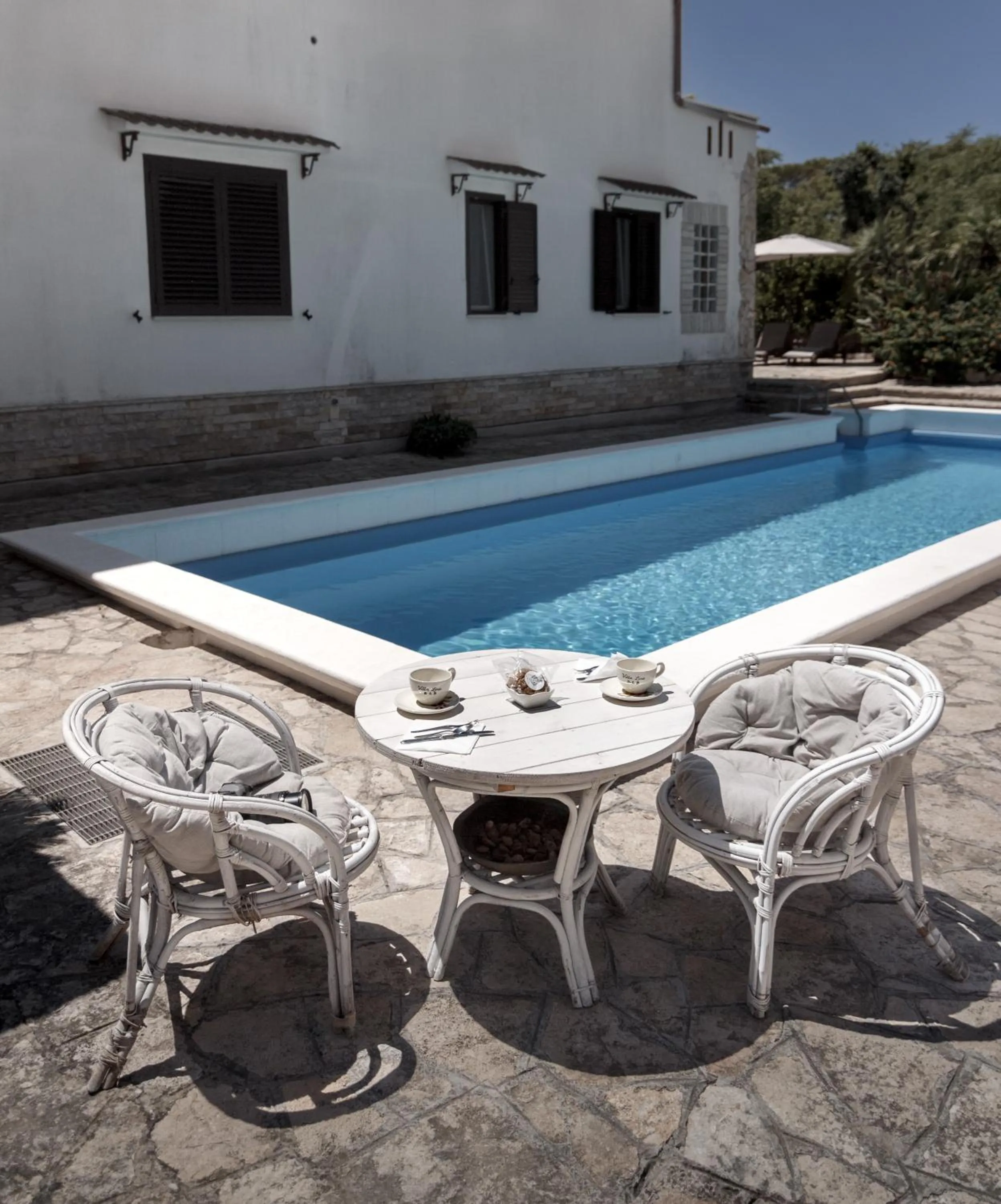 Pool view in Villa Lina Bed&Breakfast