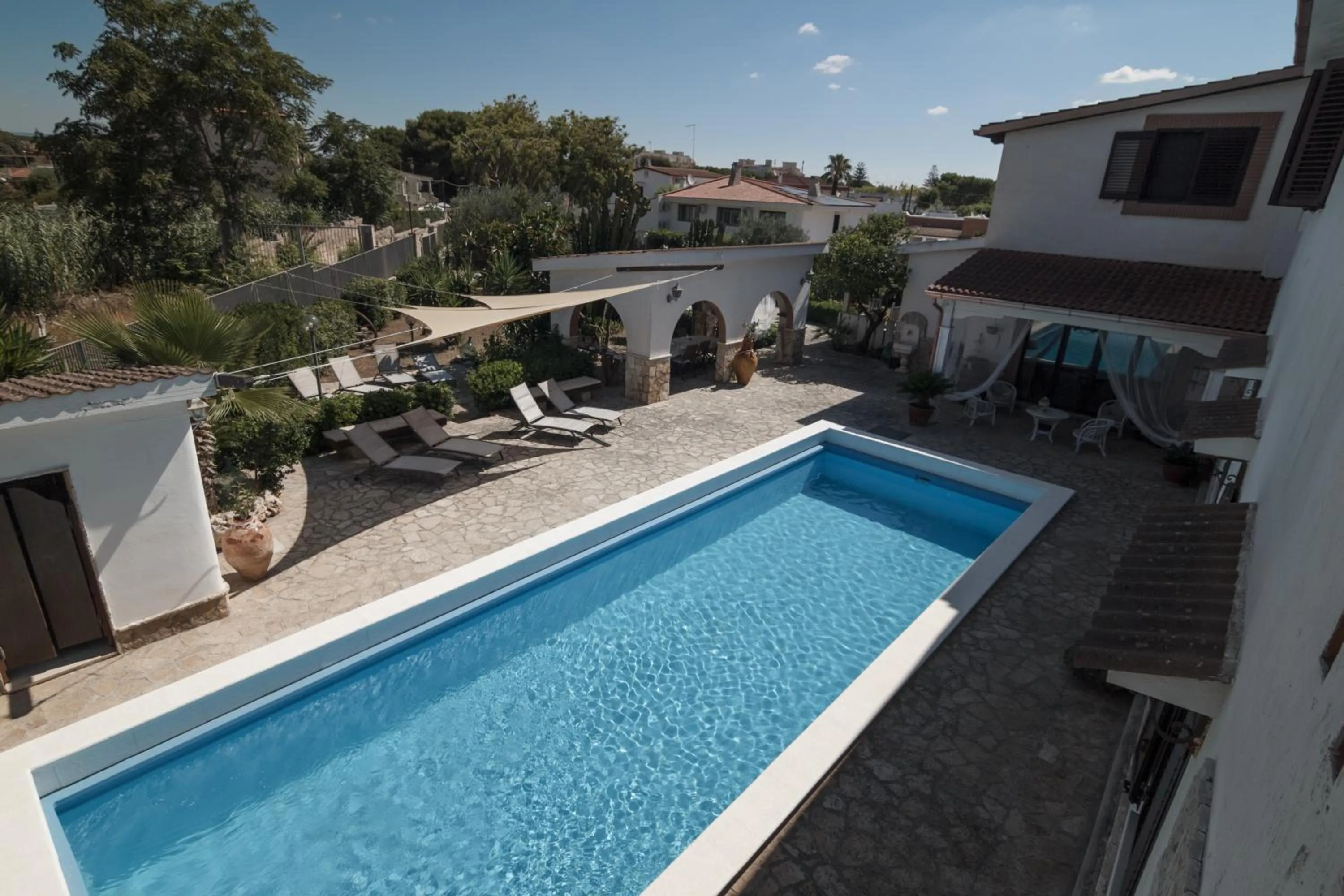 Pool view in Villa Lina Bed&Breakfast
