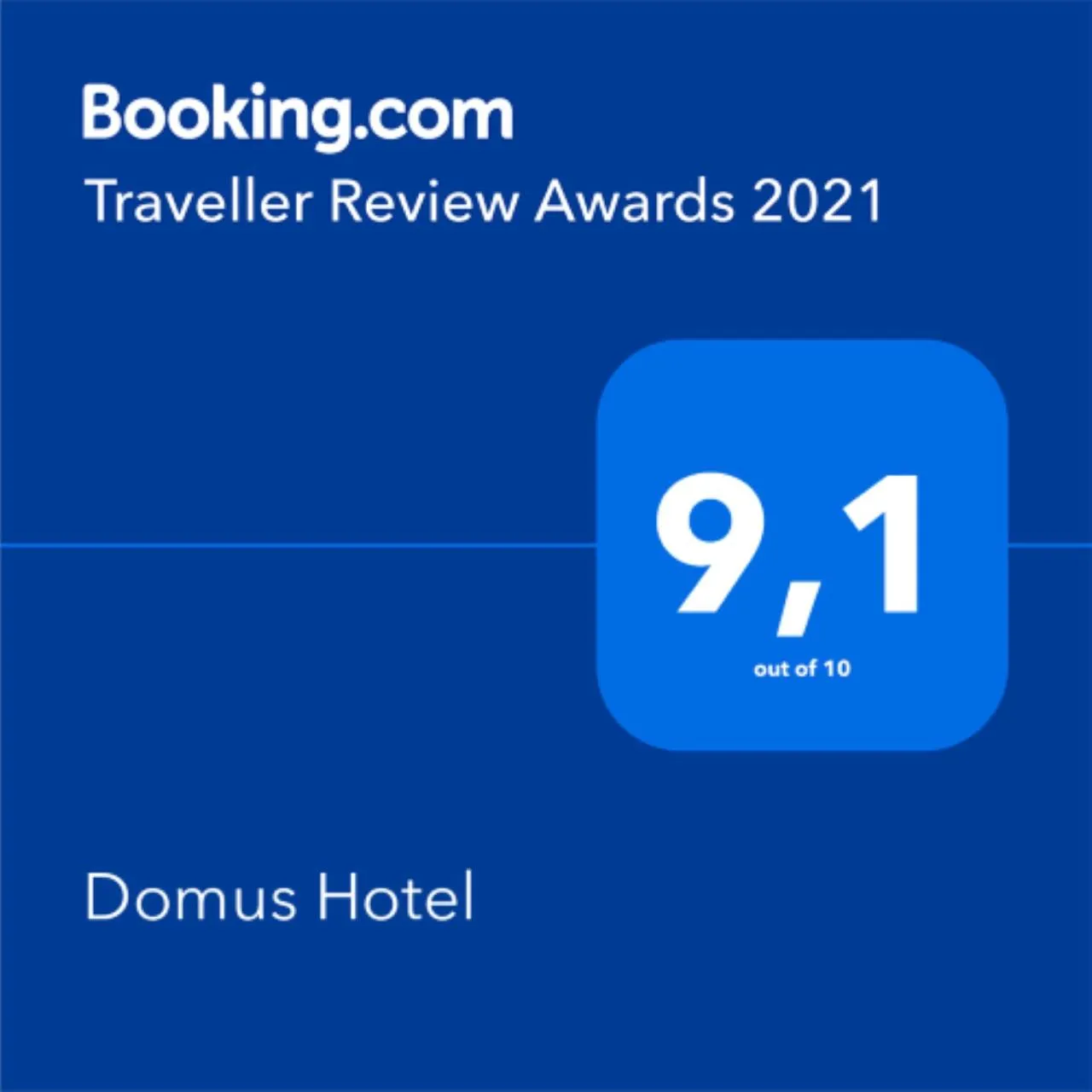 Certificate/Award in Domus Hotel