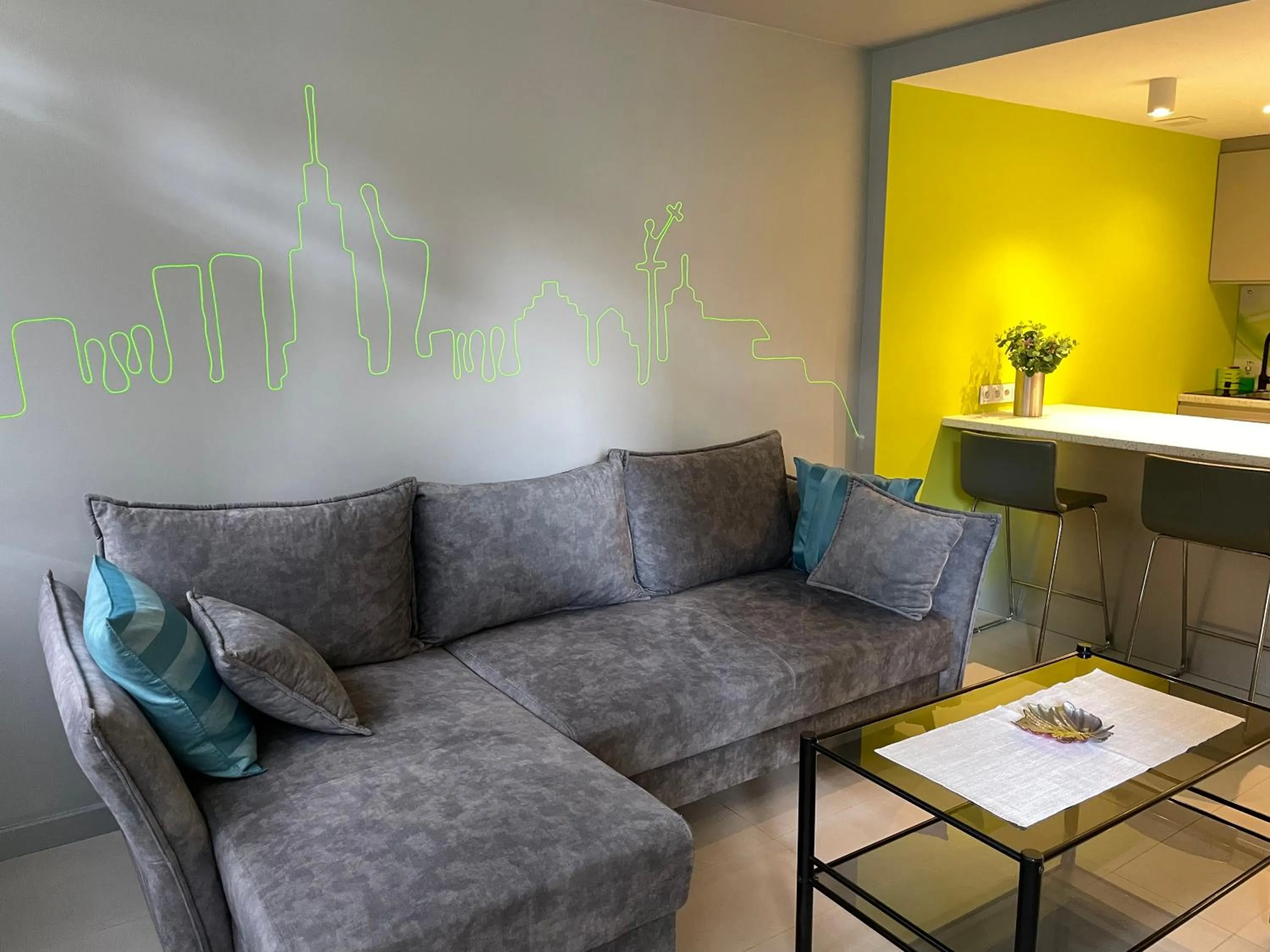 Living room in Good Time Apartments Warsaw City Center