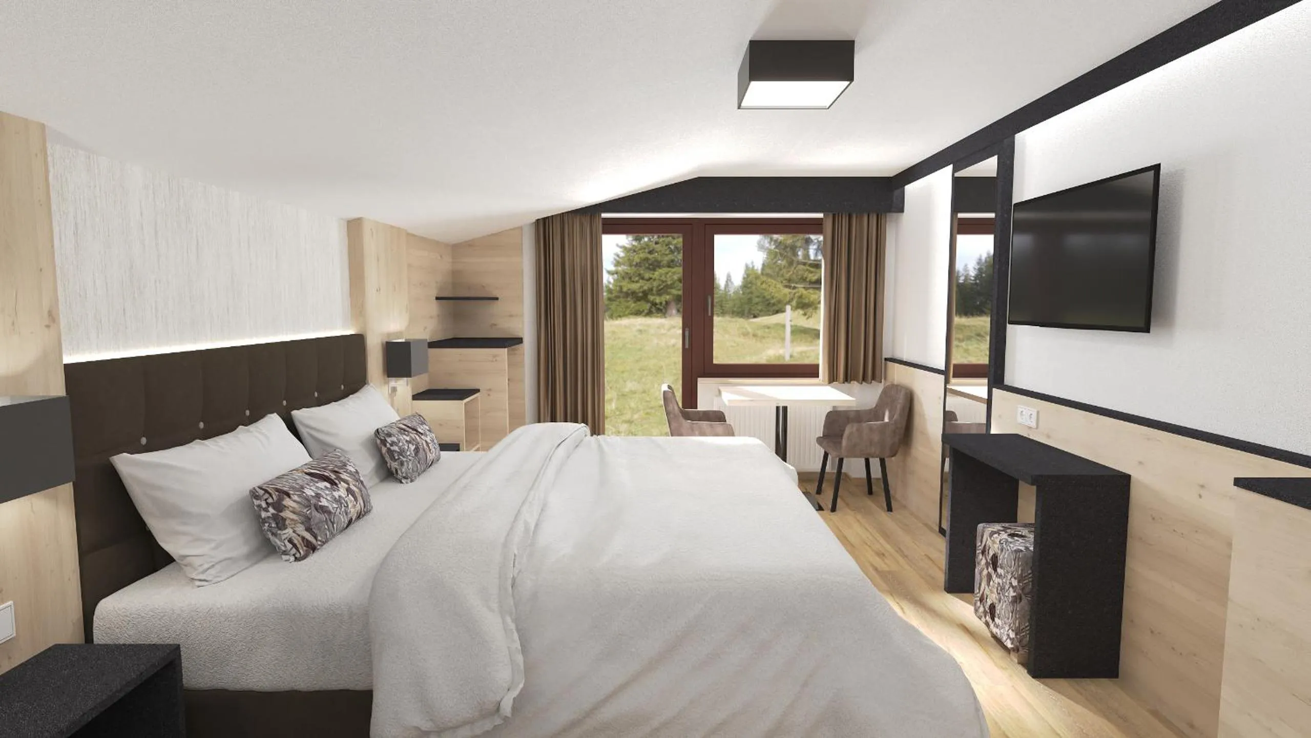 Bed in Alphotel Garni Salner