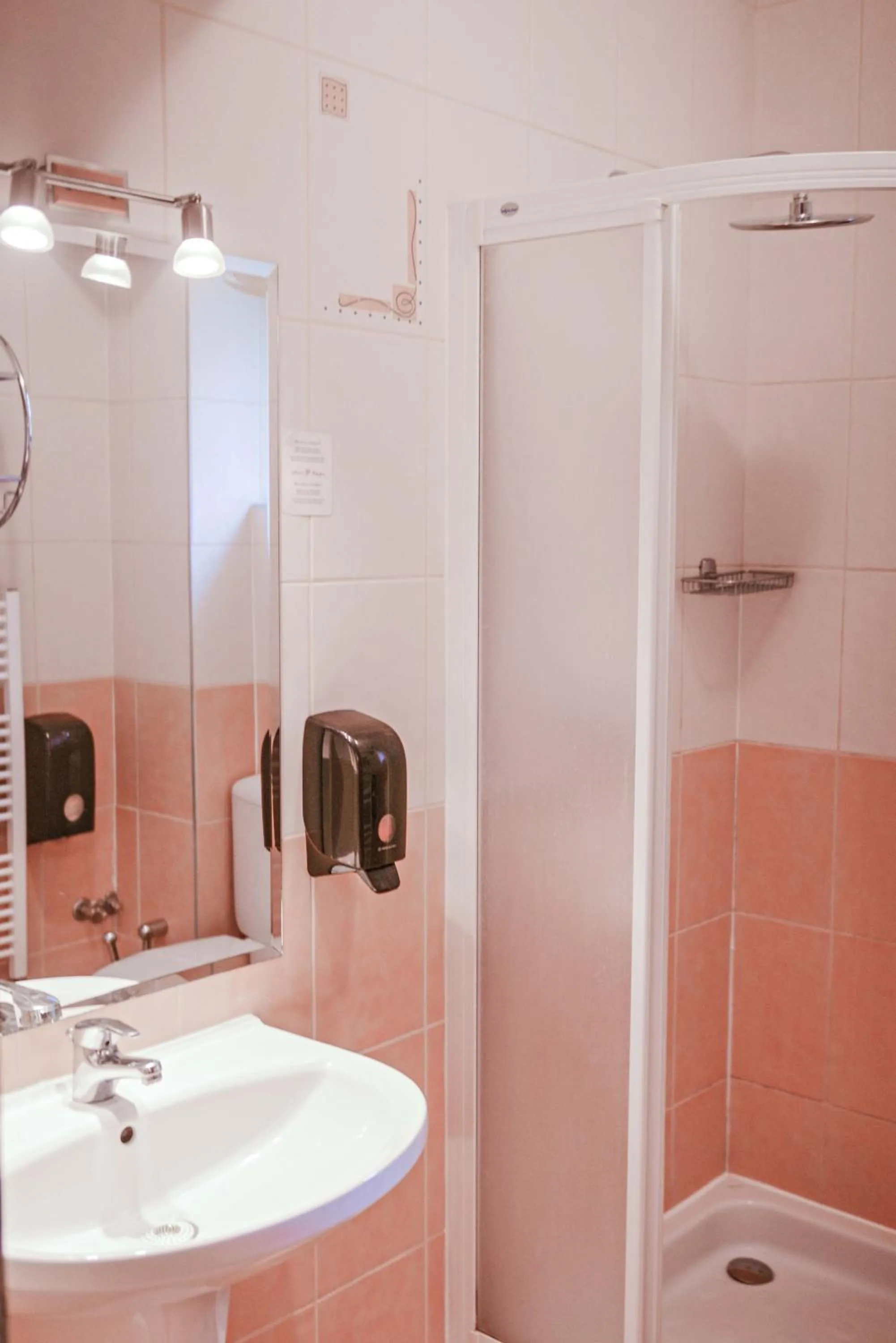 Shower in Hotel Pahuljica