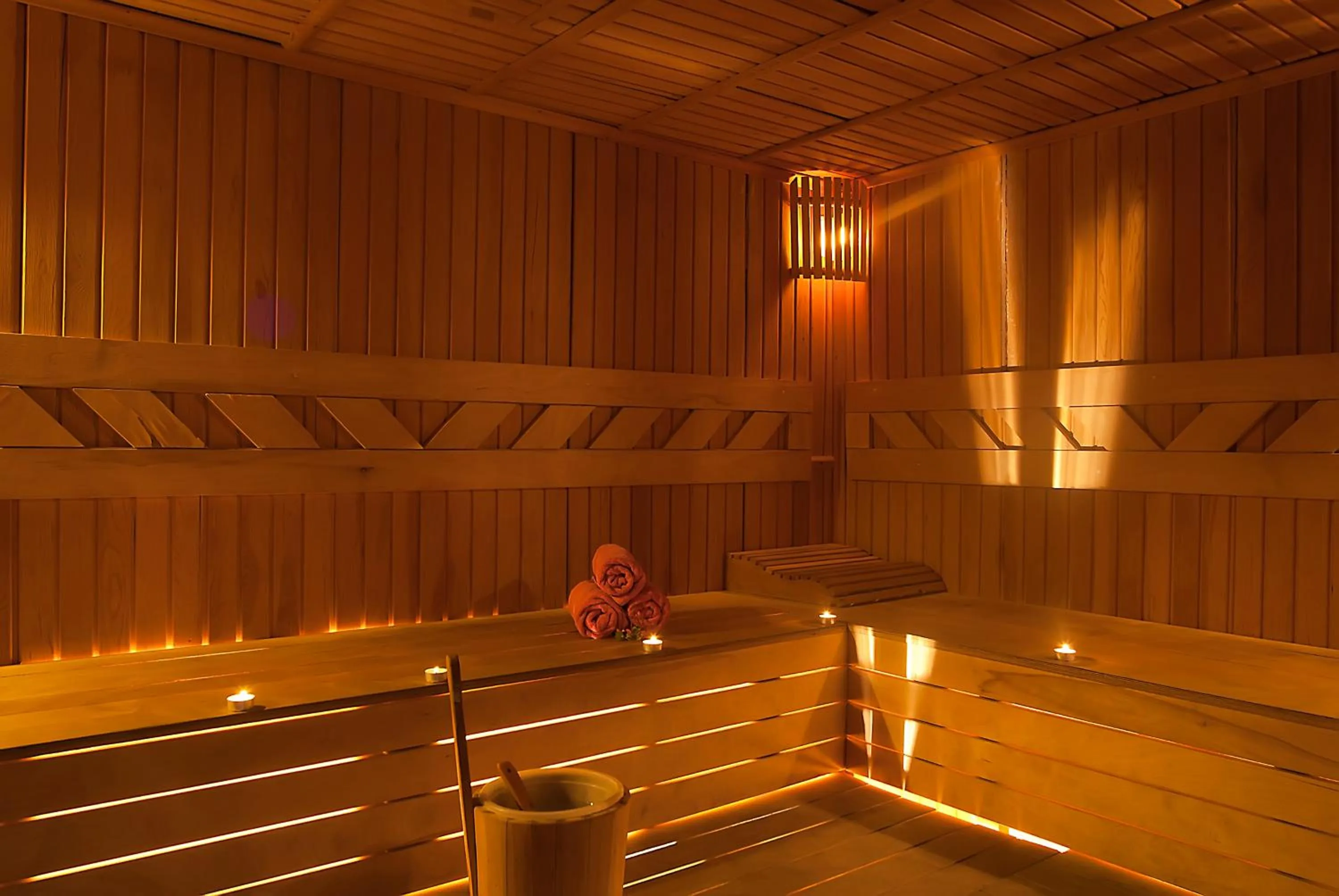 Sauna in Wassermann Hotel